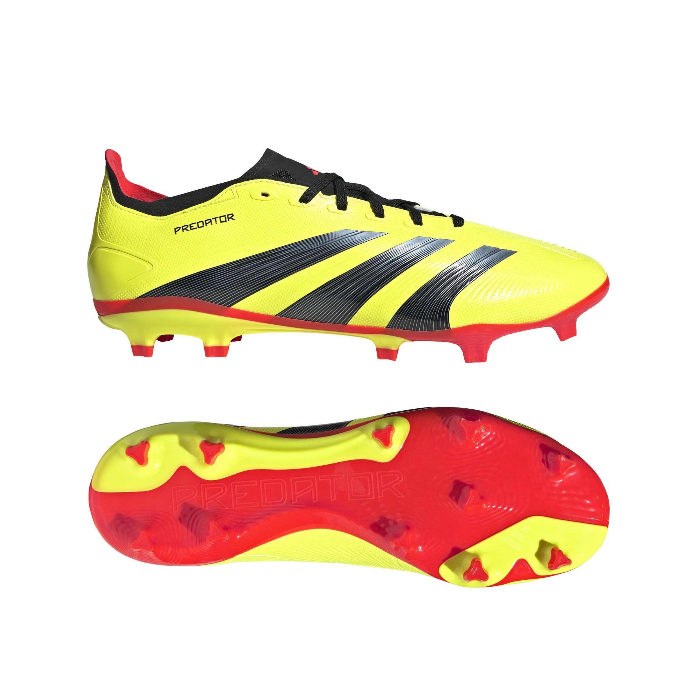 Unisex Predator League Firm Ground Football Boots, Yellow, A901_ONE, large image number 14