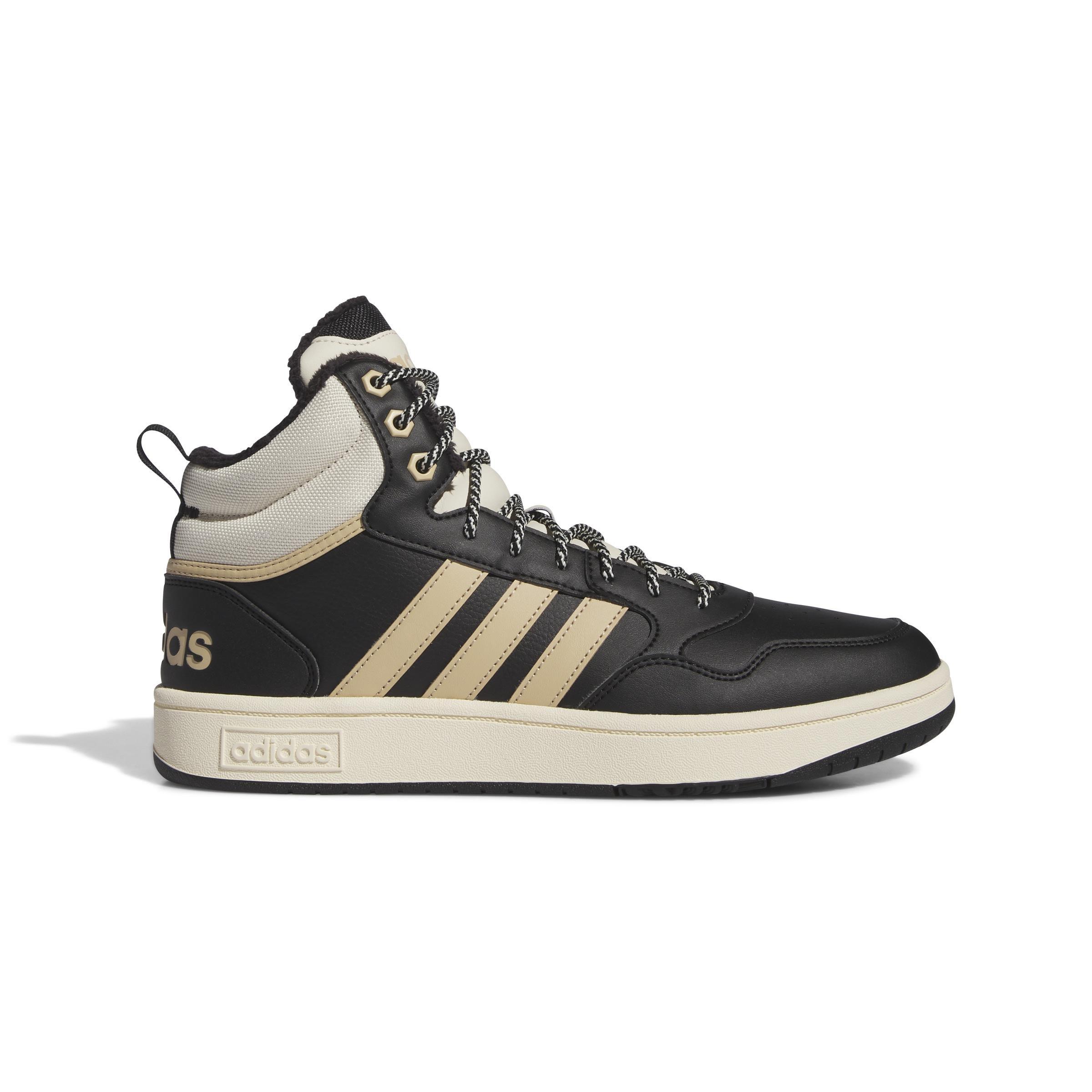 Hoops 3.0 Mid Lifestyle Basketball Classic Fur Lining Winterized Shoes, Black, A901_ONE, large image number 0