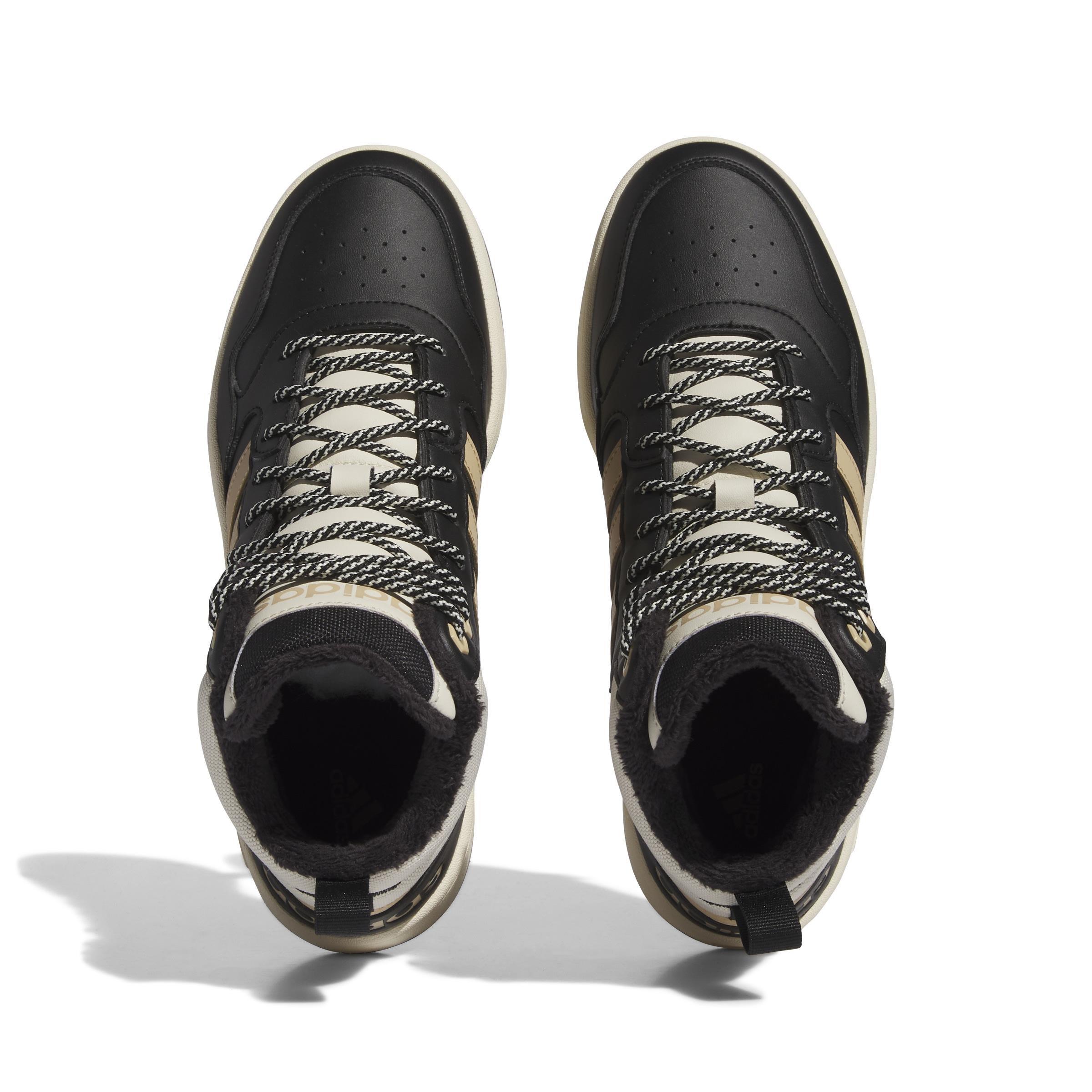 Hoops 3.0 Mid Lifestyle Basketball Classic Fur Lining Winterized Shoes, Black, A901_ONE, large image number 1