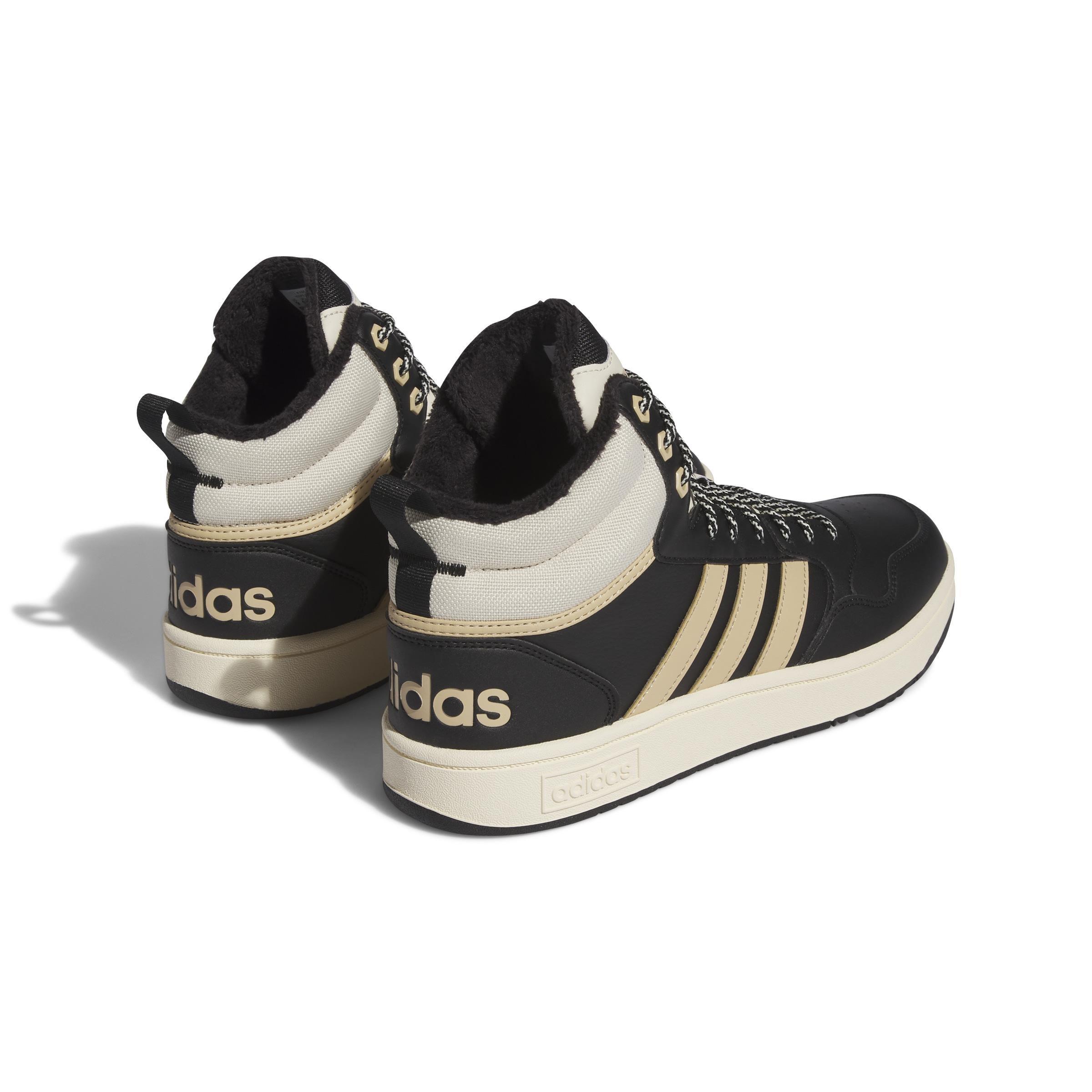 Hoops 3.0 Mid Lifestyle Basketball Classic Fur Lining Winterized Shoes, Black, A901_ONE, large image number 3