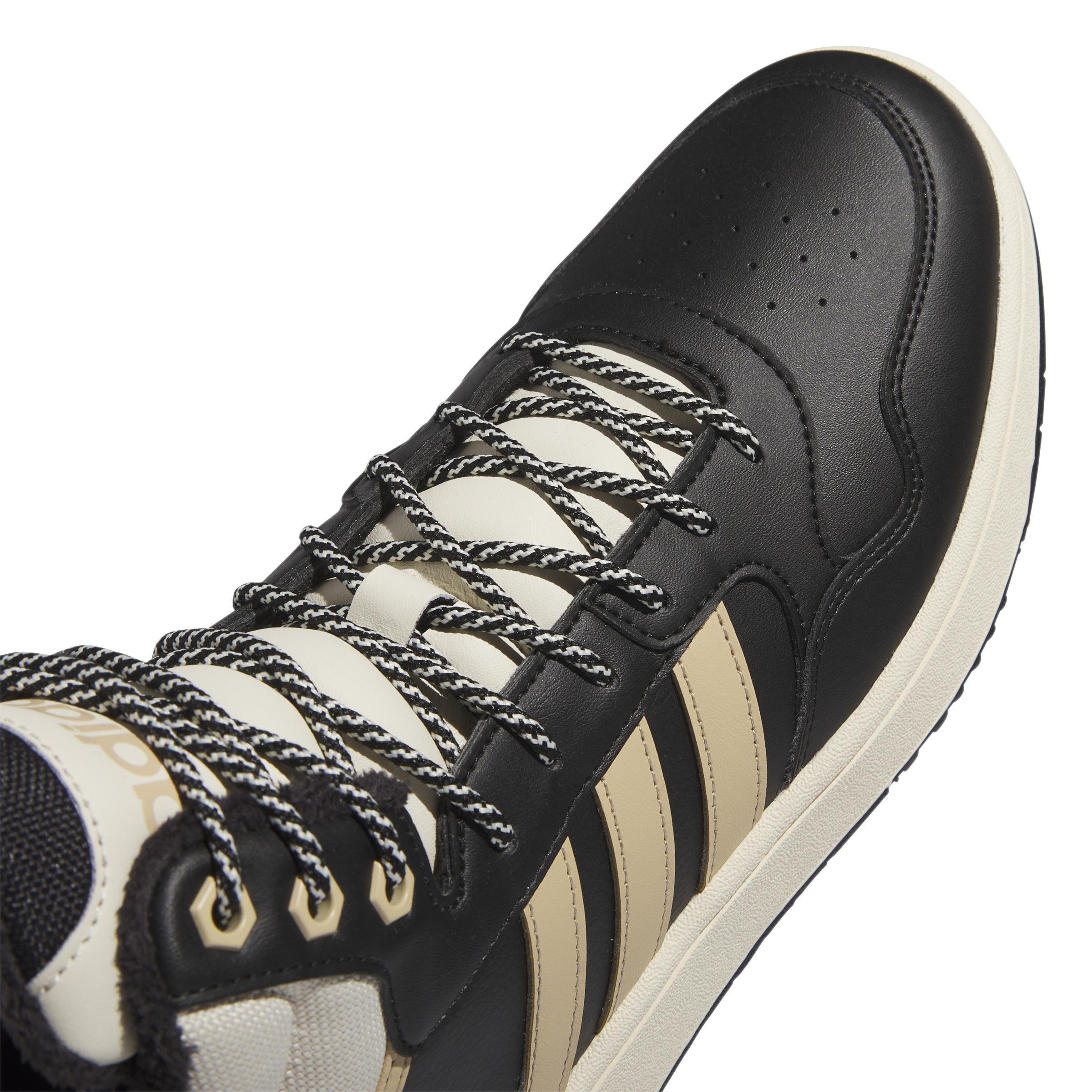 Hoops 3.0 Mid Lifestyle Basketball Classic Fur Lining Winterized Shoes, Black, A901_ONE, large image number 4