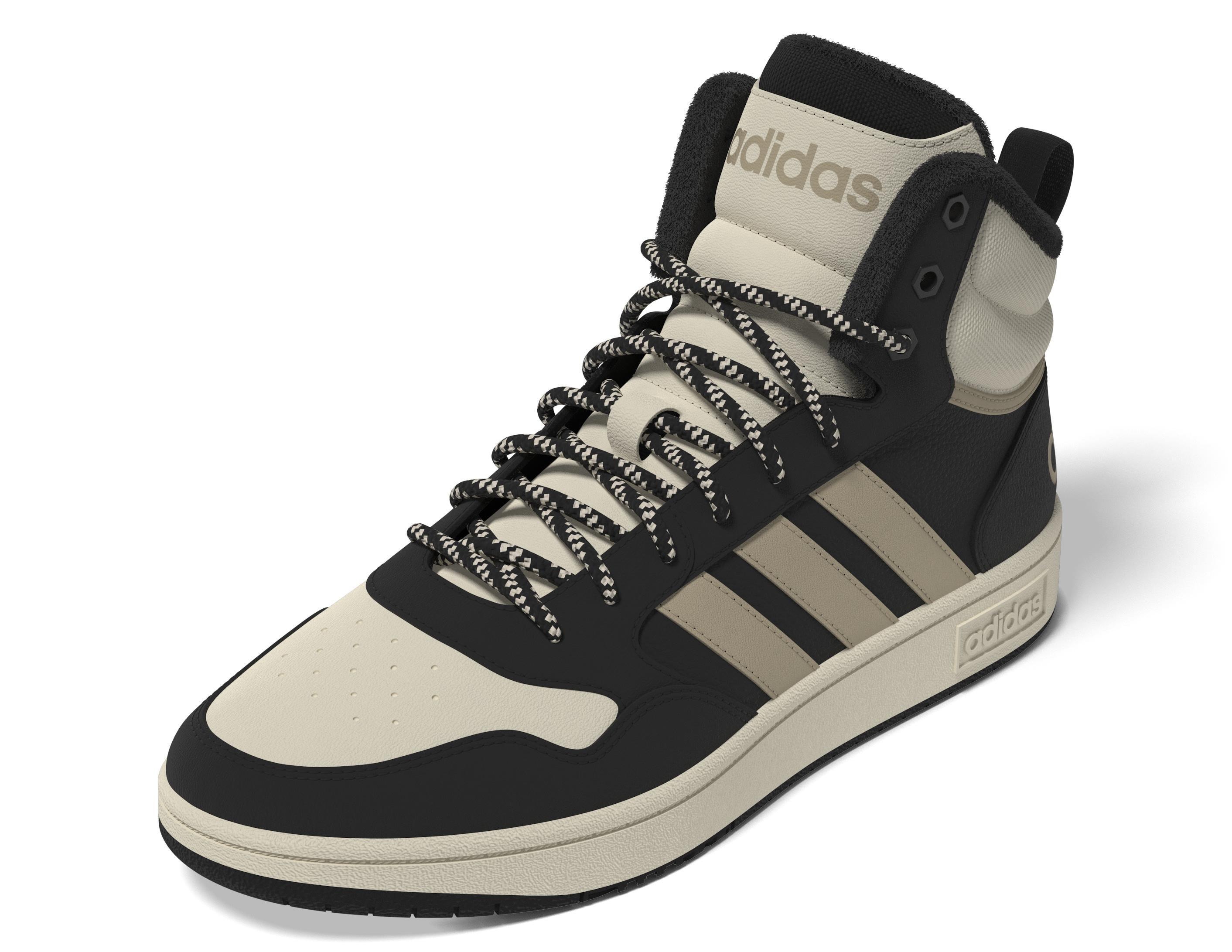 Hoops 3.0 Mid Lifestyle Basketball Classic Fur Lining Winterized Shoes, Black, A901_ONE, large image number 6