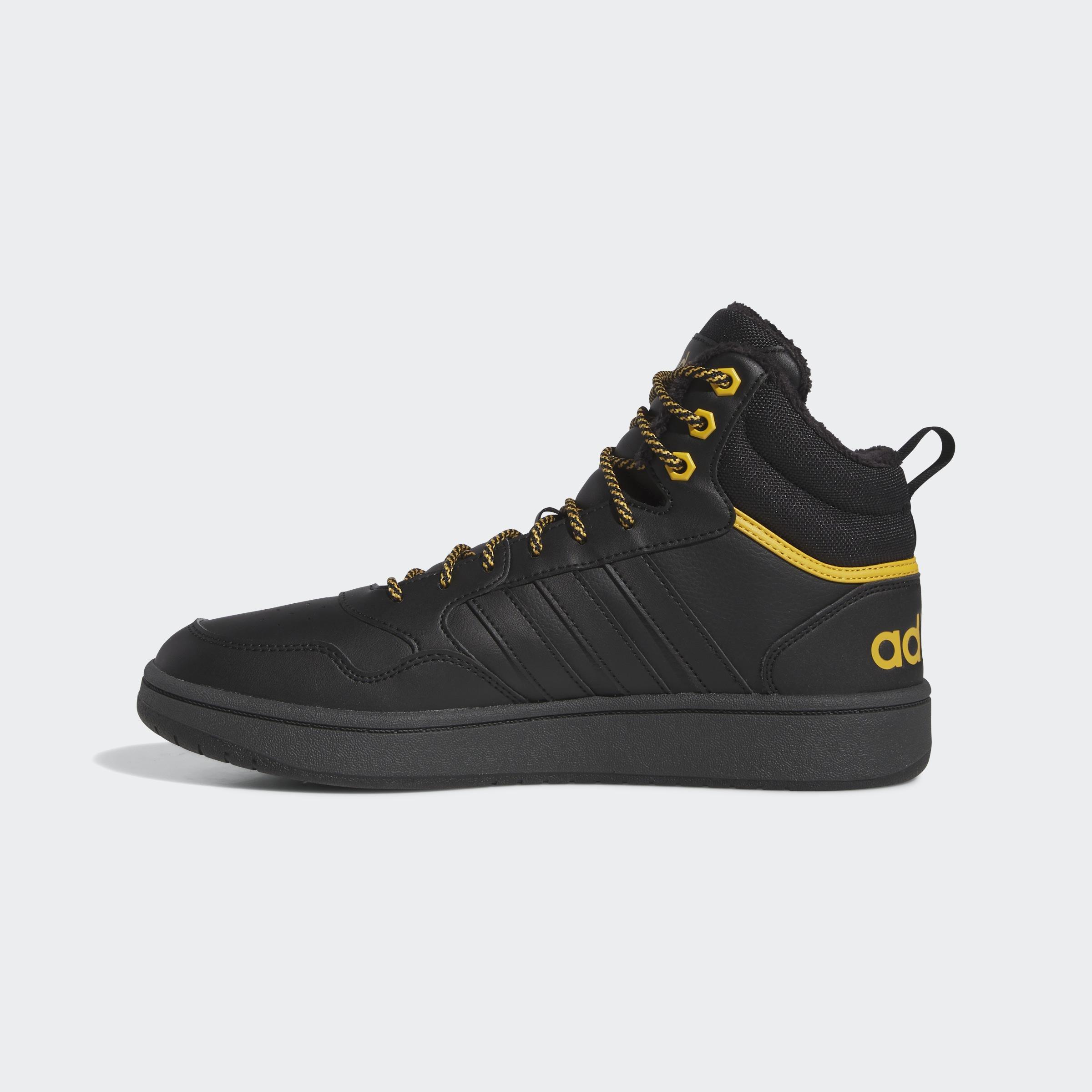 Hoops 3.0 Mid Lifestyle Basketball Classic Fur Lining Winterized Shoes, Black, A901_ONE, large image number 6