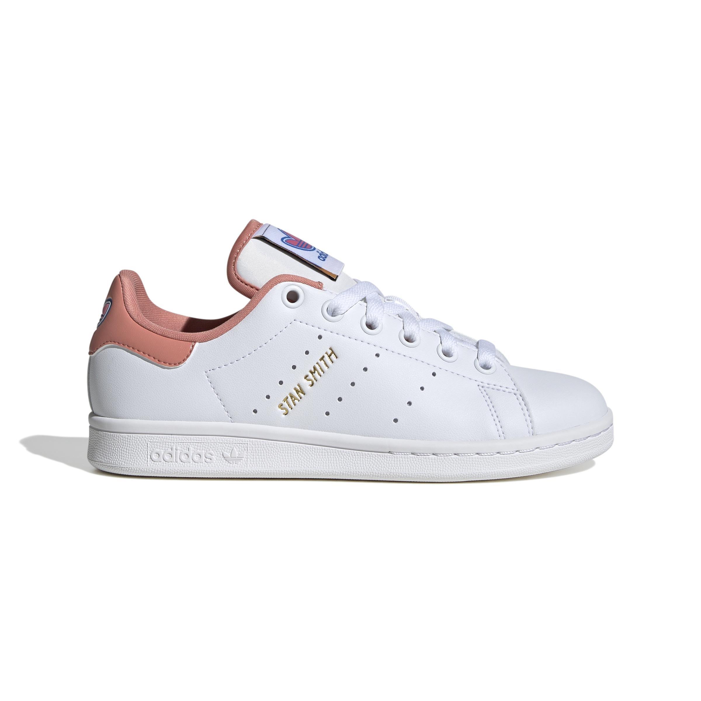 Unisex Kids Stan Smith Shoes, White, A901_ONE, large image number 0