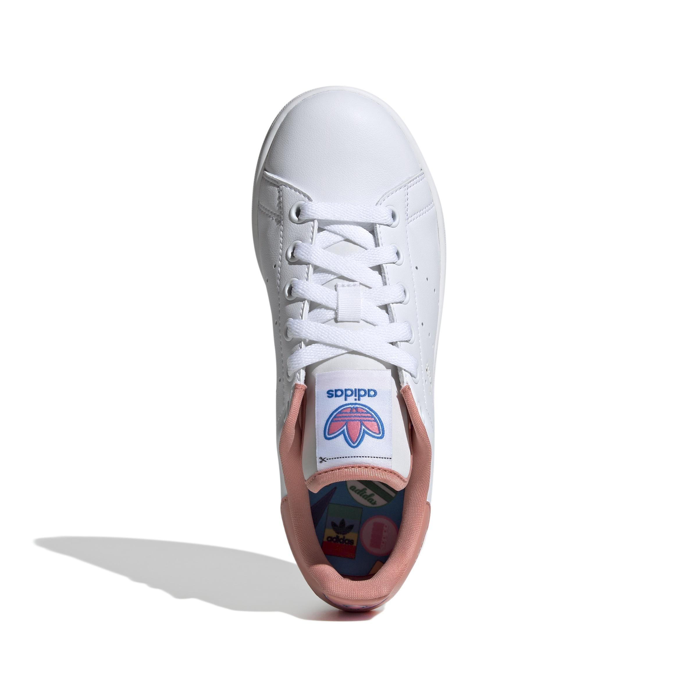 Unisex Kids Stan Smith Shoes, White, A901_ONE, large image number 1