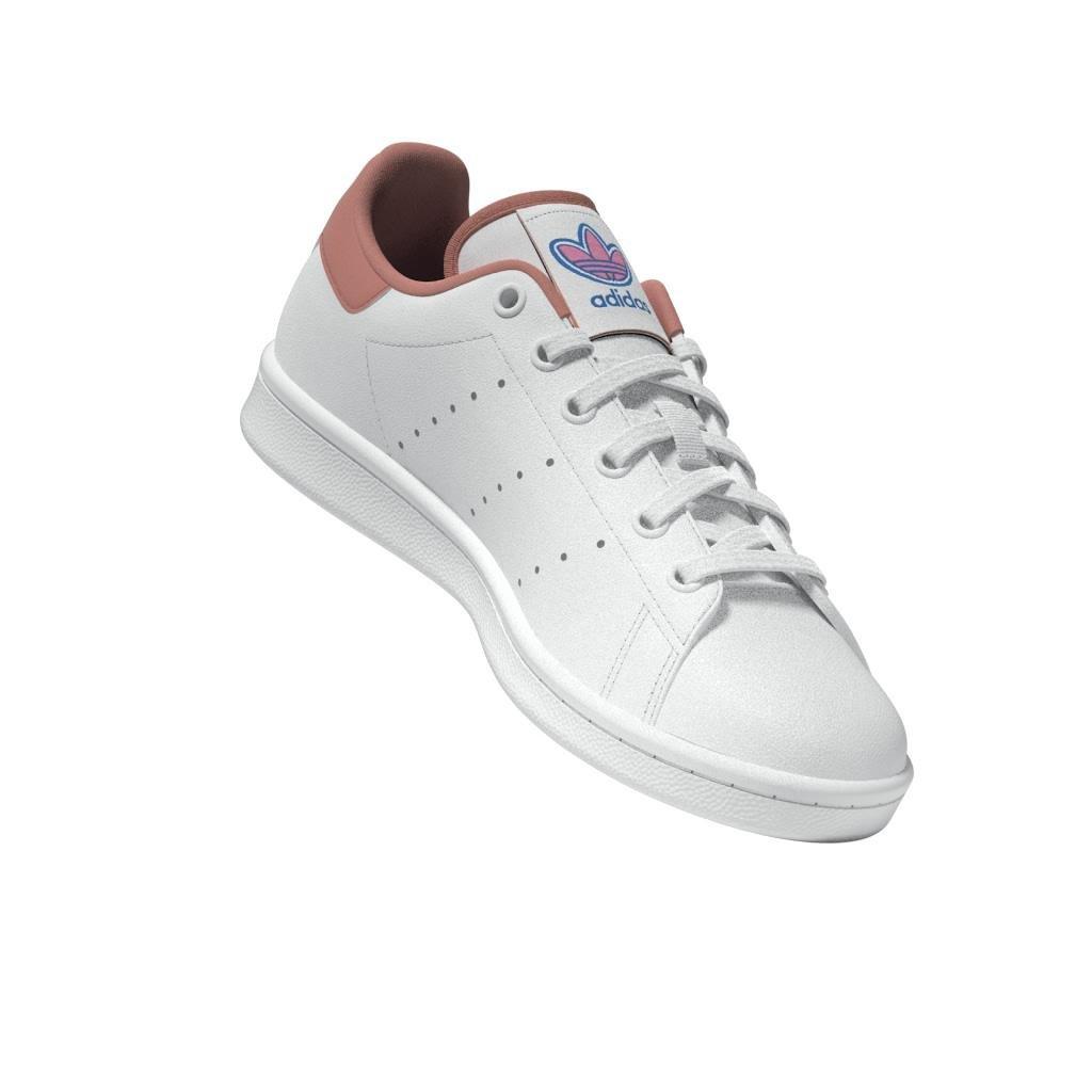 Unisex Kids Stan Smith Shoes, White, A901_ONE, large image number 8