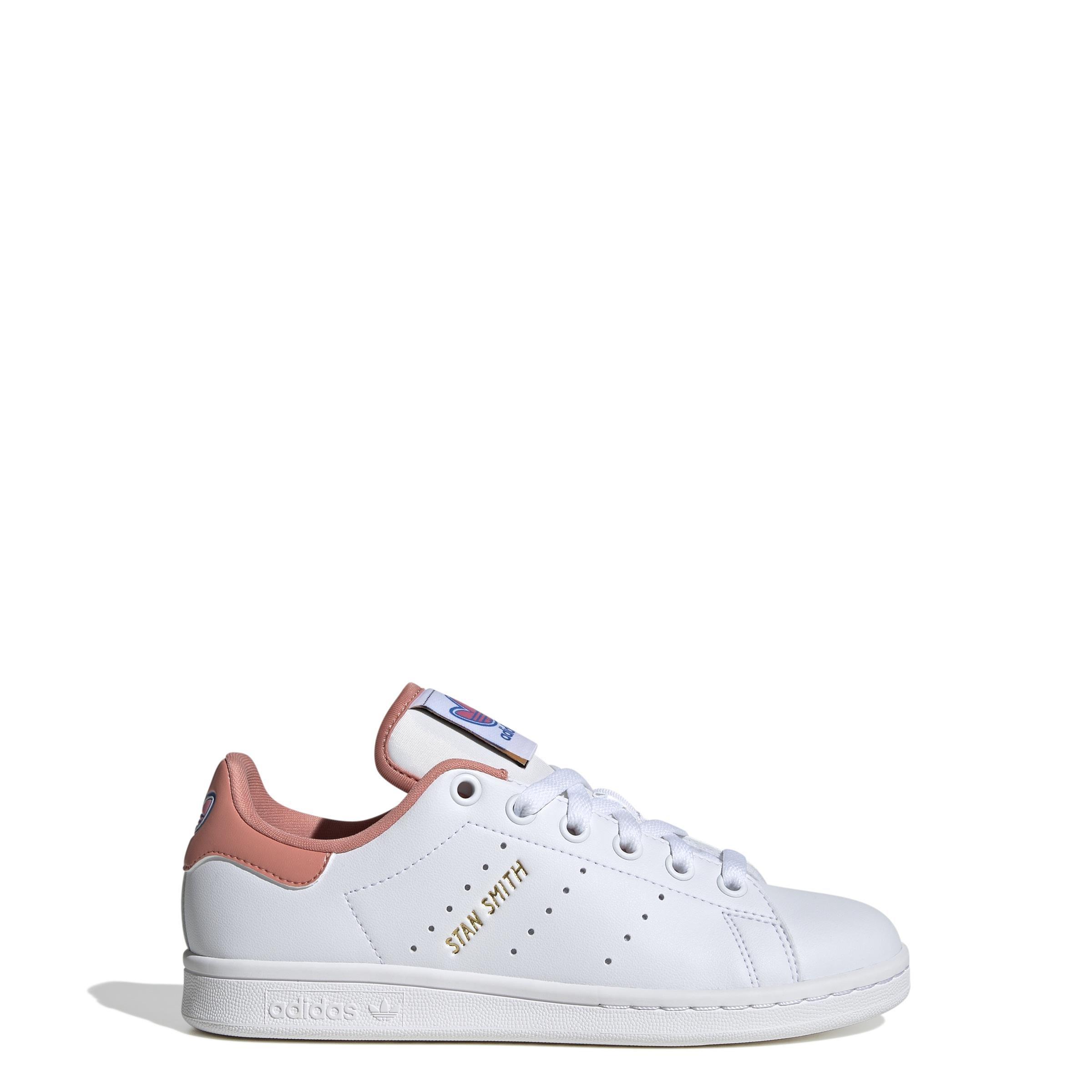 Unisex Kids Stan Smith Shoes, White, A901_ONE, large image number 14
