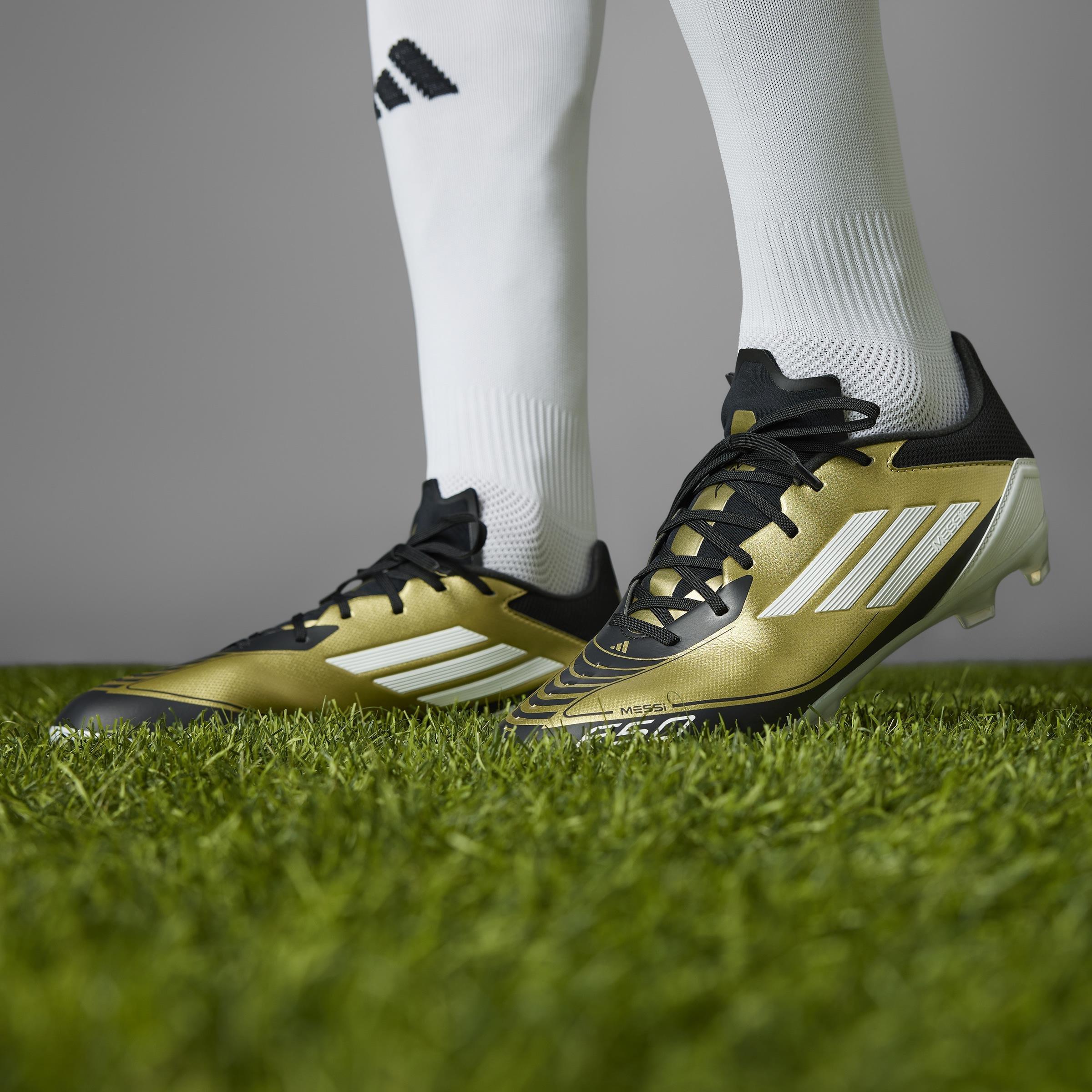 Unisex Messi F50 League Firm/Multi-Ground Boots, Gold, , large image number 13