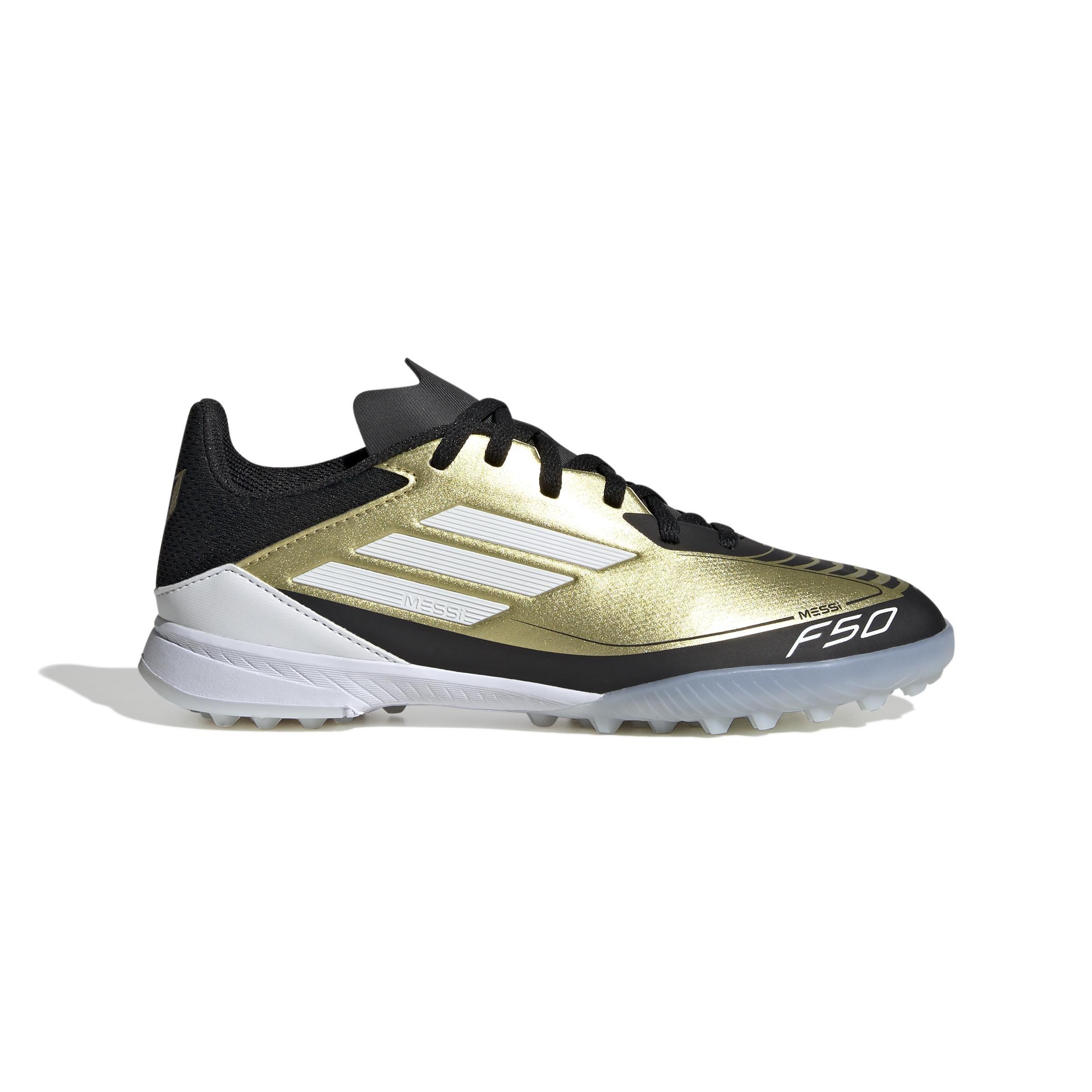 Unisex Kids Messi F50 League Turf Boots, Beige, , large image number 0
