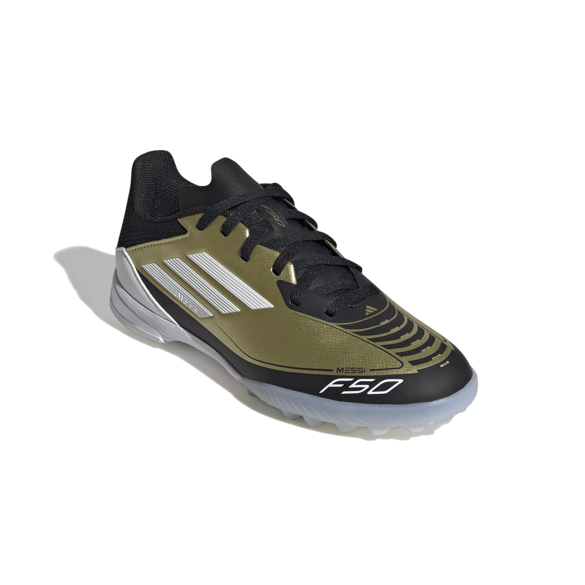 Unisex Kids Messi F50 League Turf Boots, Beige, , large image number 2