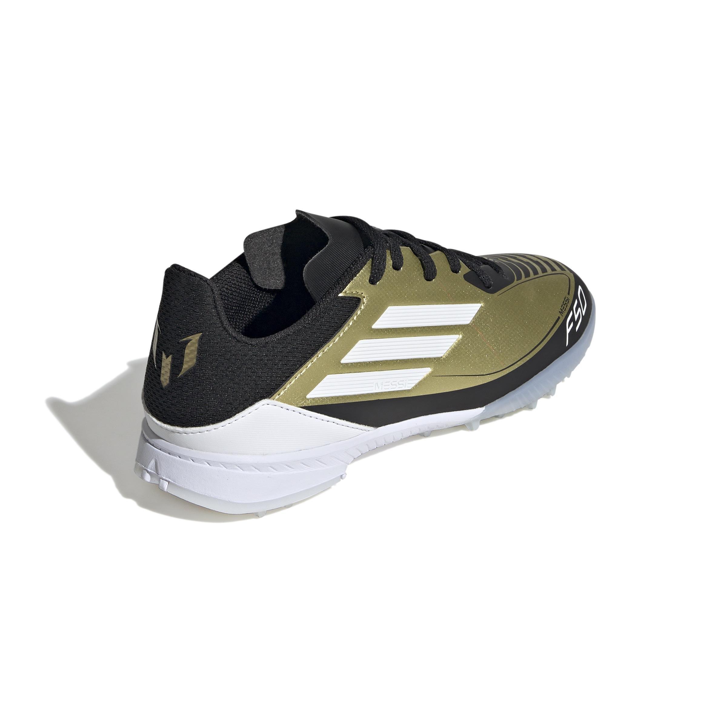 Unisex Kids Messi F50 League Turf Boots, Beige, , large image number 3