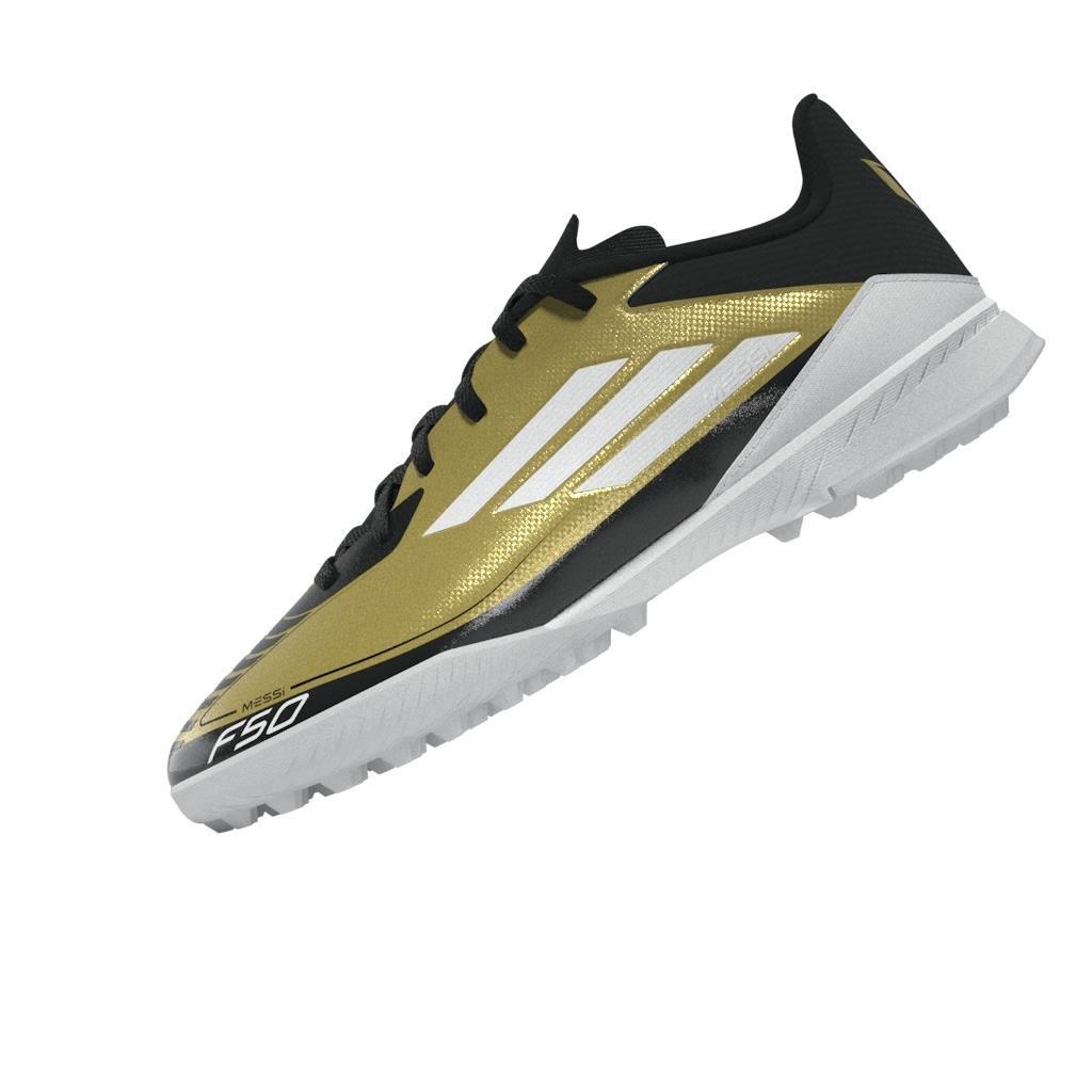 Unisex Kids Messi F50 League Turf Boots, Beige, , large image number 10