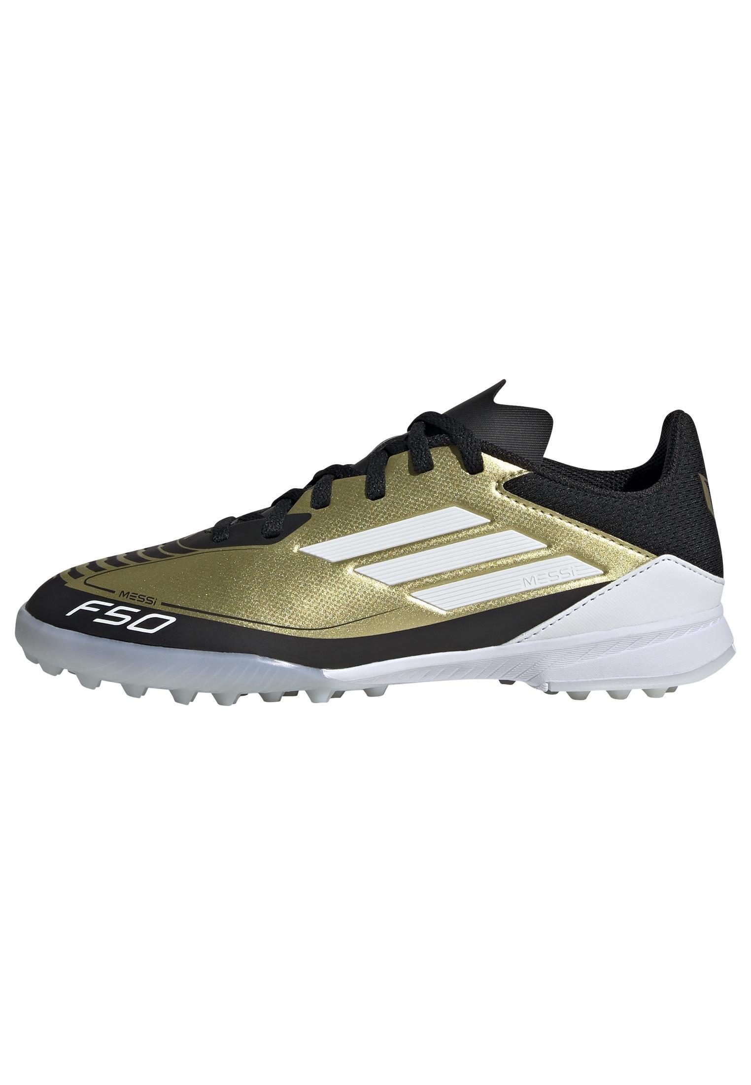 Unisex Kids Messi F50 League Turf Boots, Beige, , large image number 13