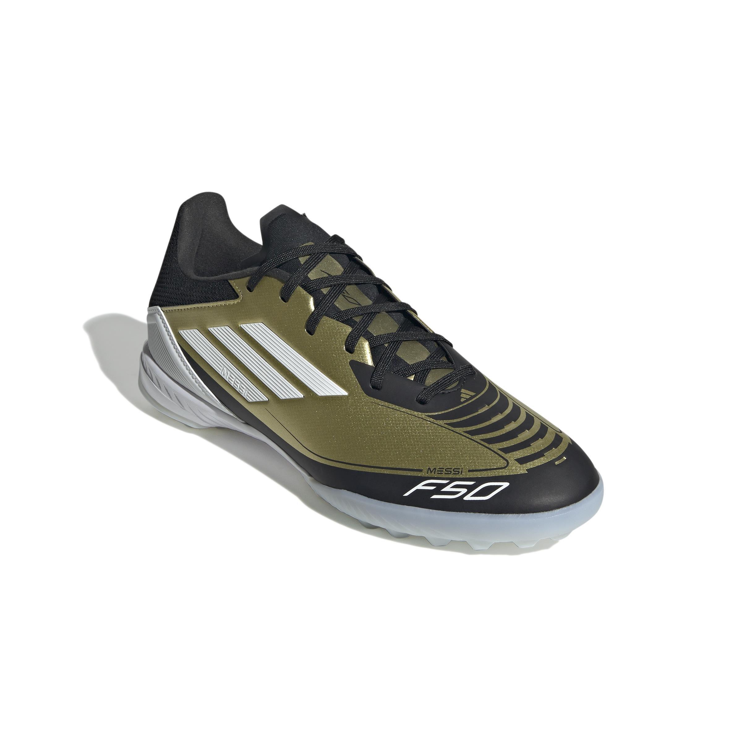 Unisex Messi F50 League Turf Boots, Gold, A901_ONE, large image number 2