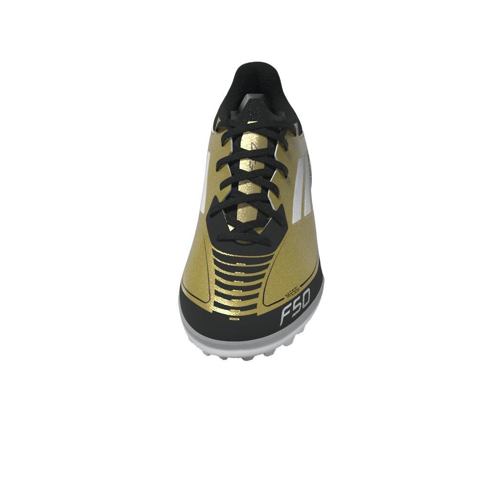 Unisex Messi F50 League Turf Boots, Gold, A901_ONE, large image number 7