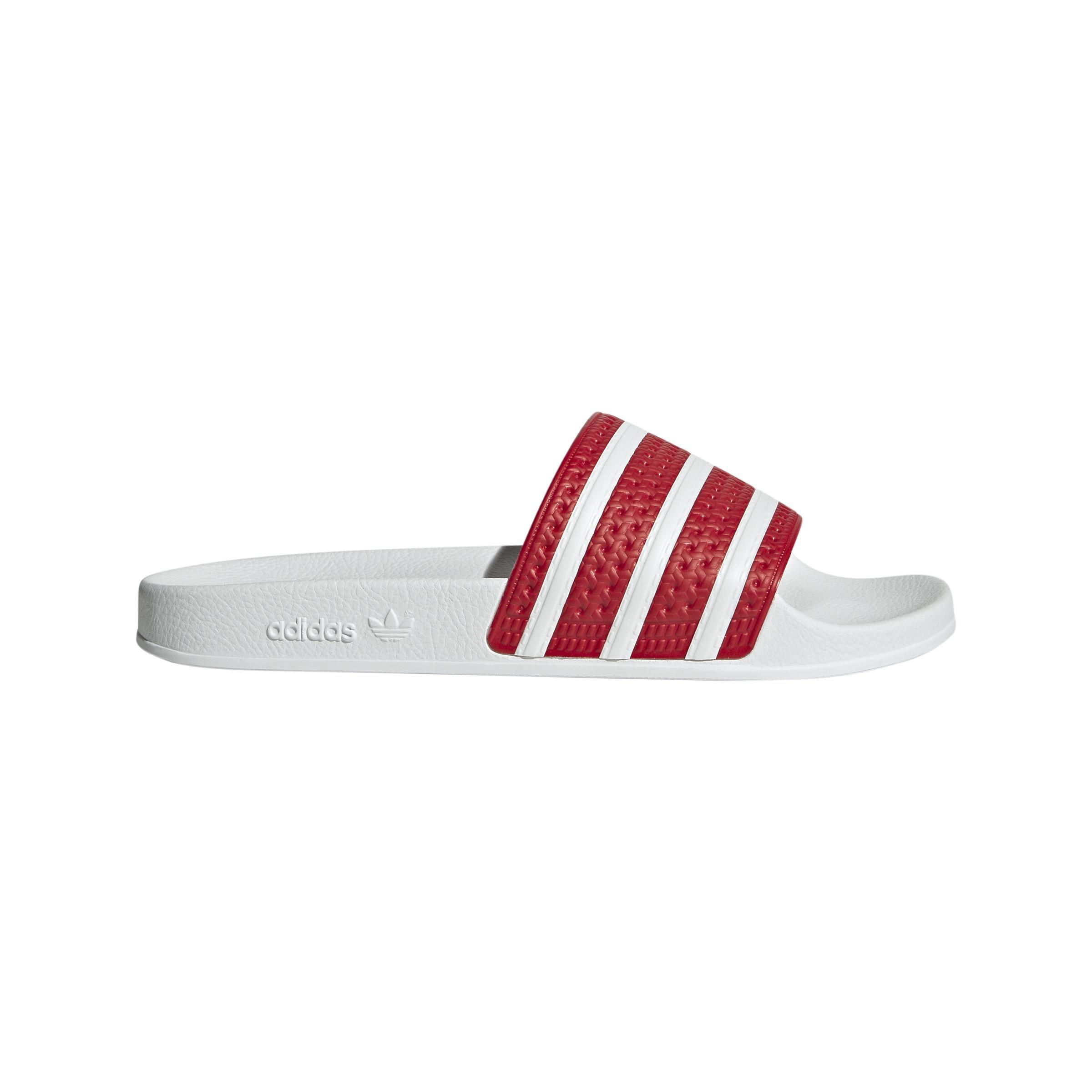 Adilette Slides, Red, A901_ONE, medium