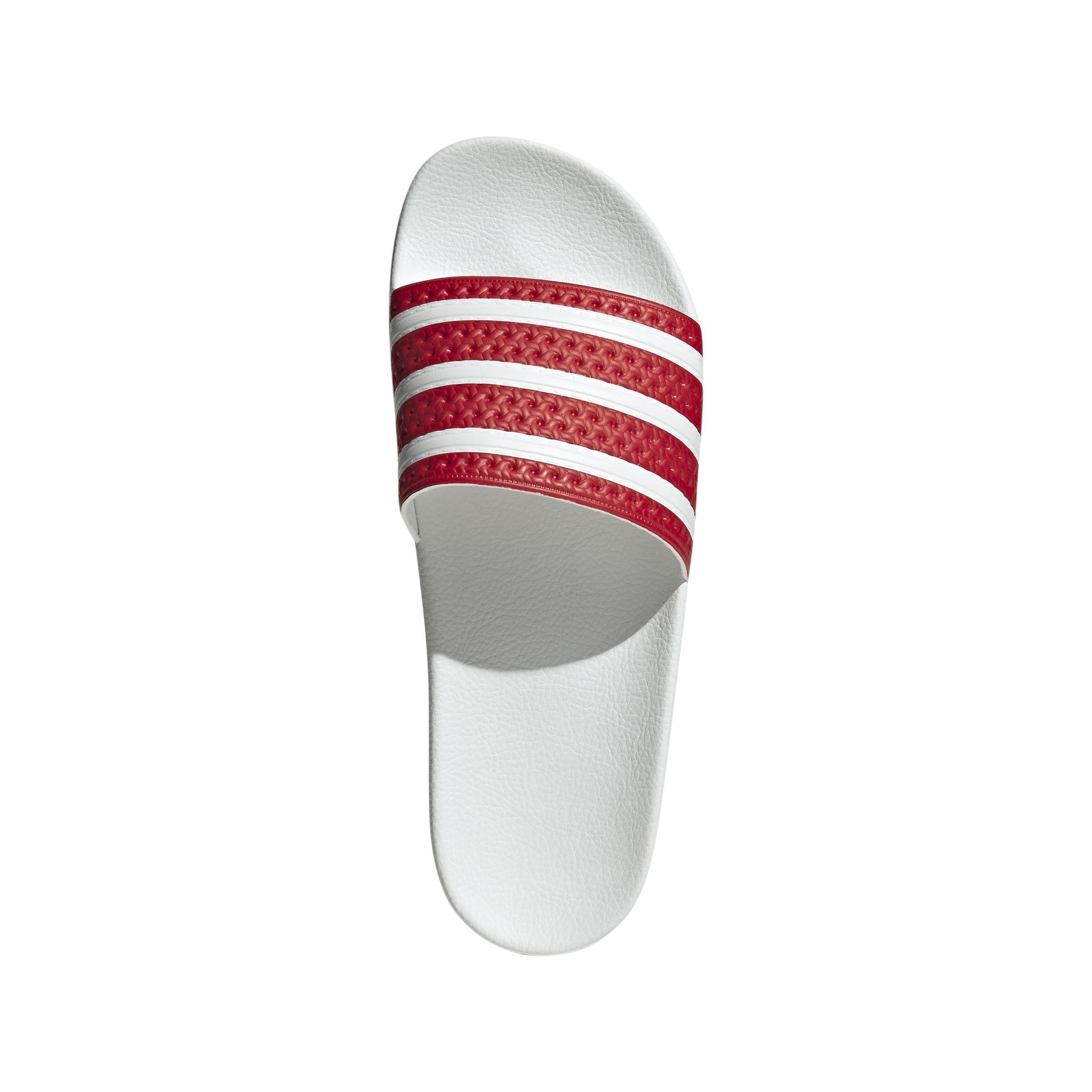 Adilette Slides, Red, A901_ONE, medium