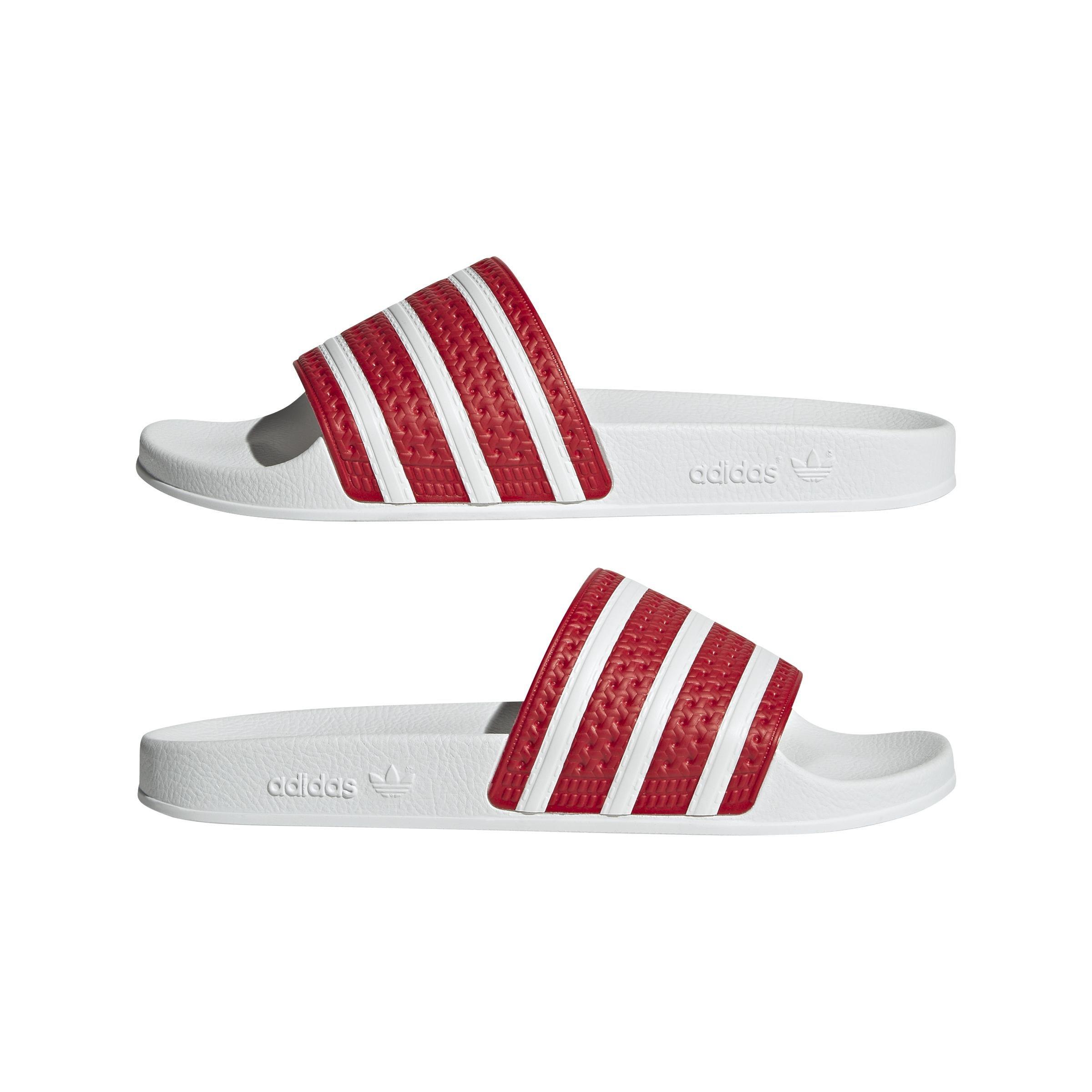 Adilette Slides, Red, A901_ONE, large image number 7