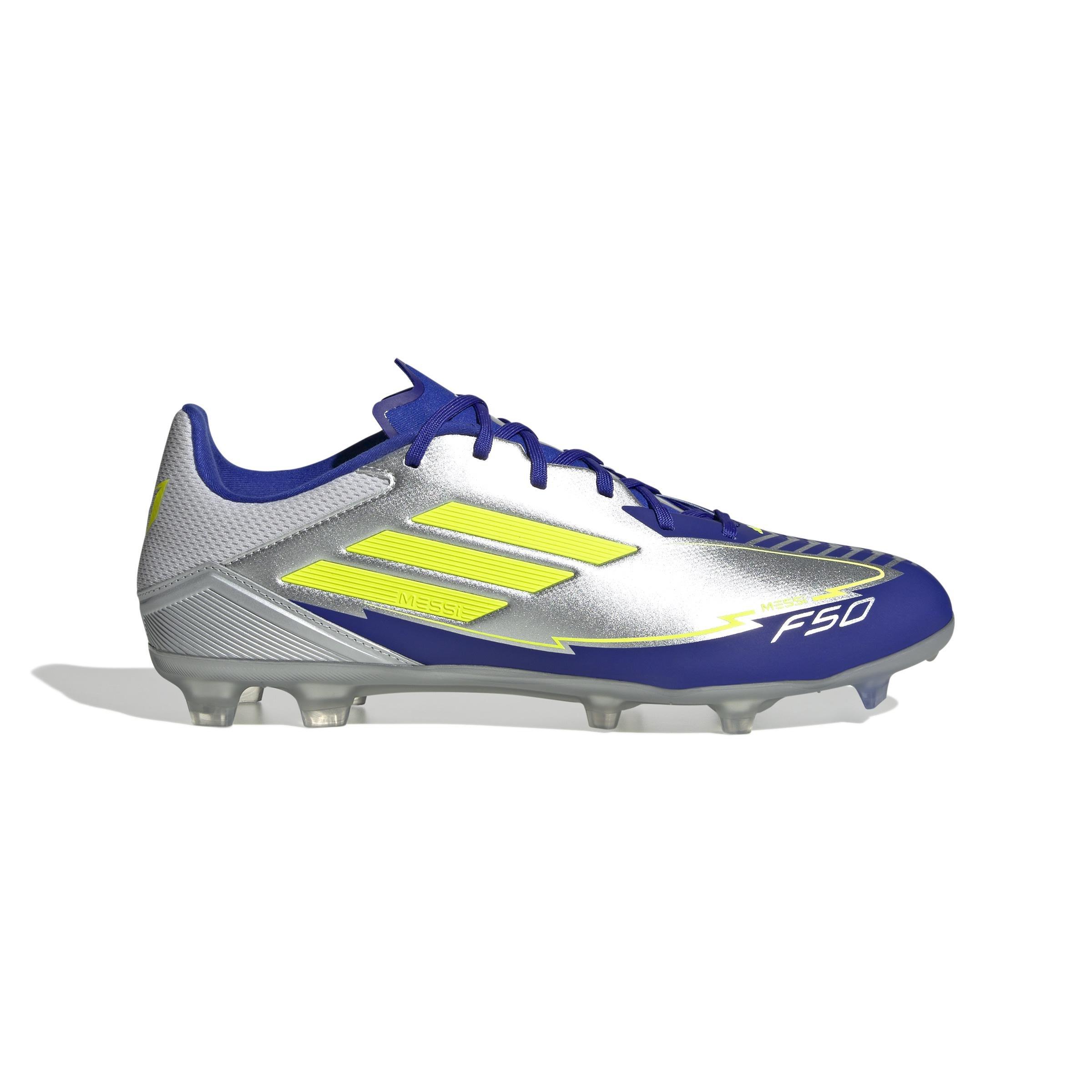 Unisex F50 League Messi Firm/Multi-Ground Boots, Grey, A901_ONE, large image number 0
