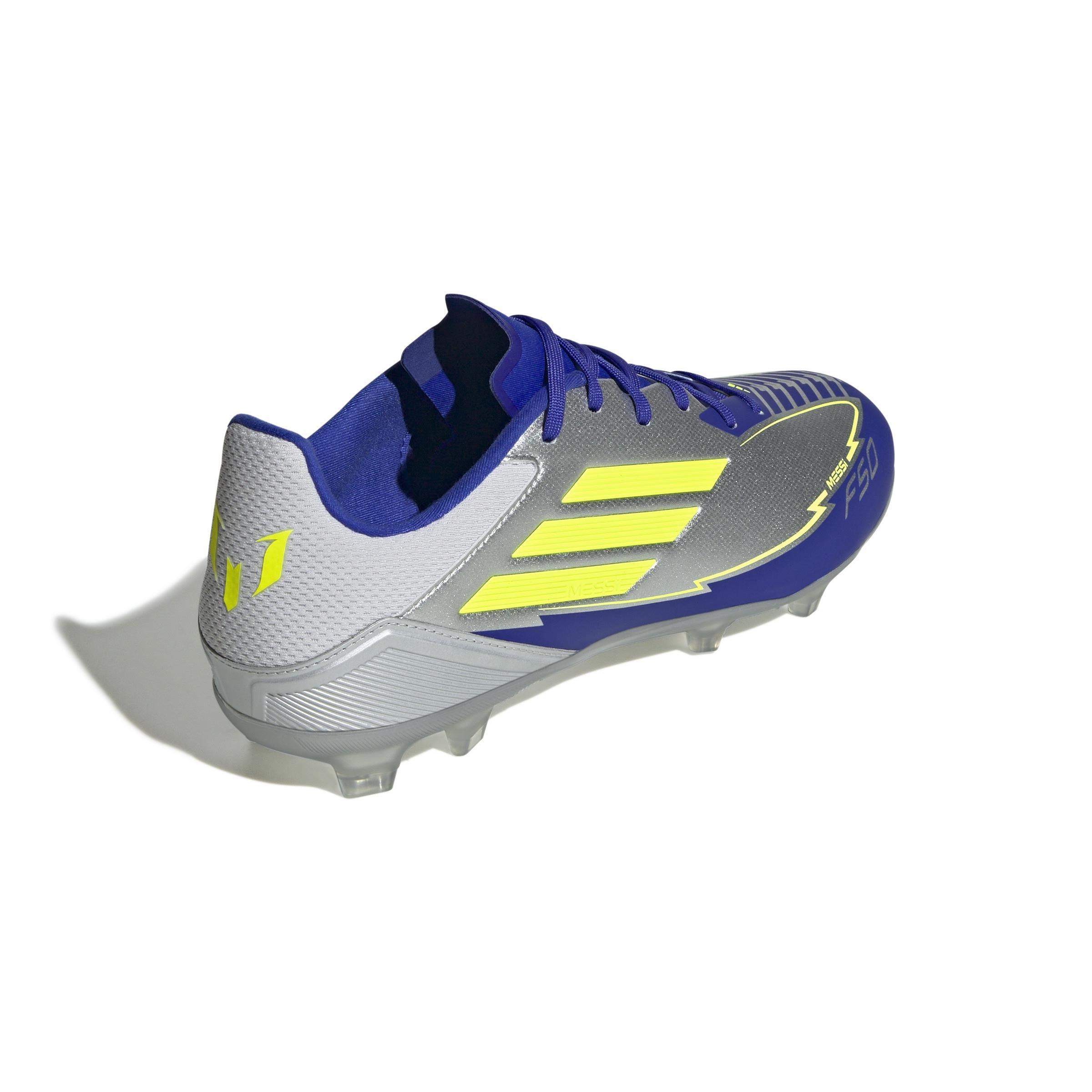 Unisex F50 League Messi Firm/Multi-Ground Boots, Grey, A901_ONE, large image number 6