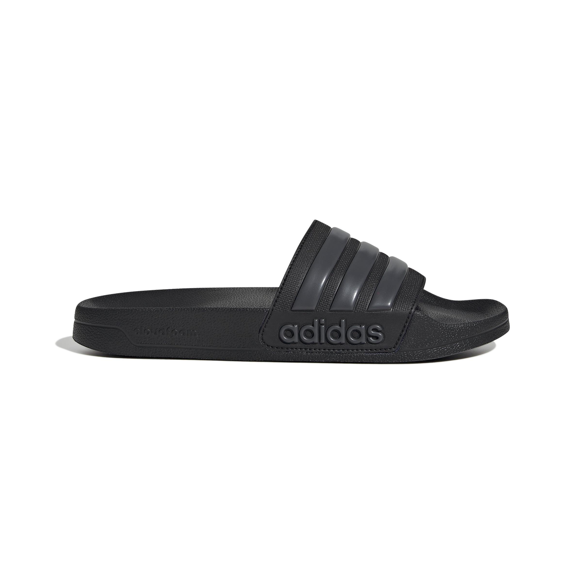 Unisex Adilette Shower Slides, Black, , large image number 0