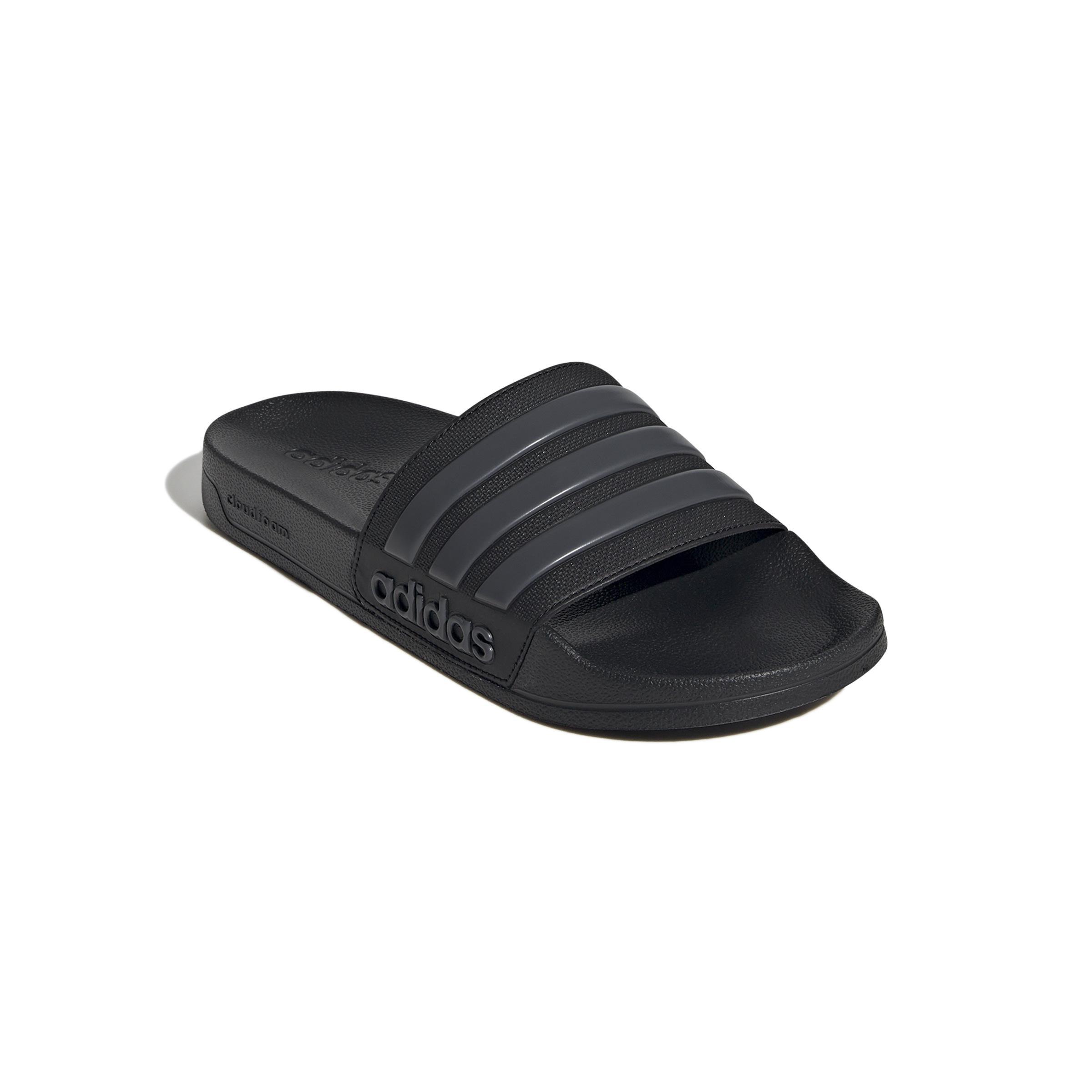 Unisex Adilette Shower Slides, Black, A901_ONE, large image number 2