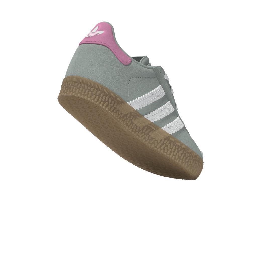 Unisex Kids Gazelle Comfort Closure Elastic Laces Shoes, Green, , large image number 11