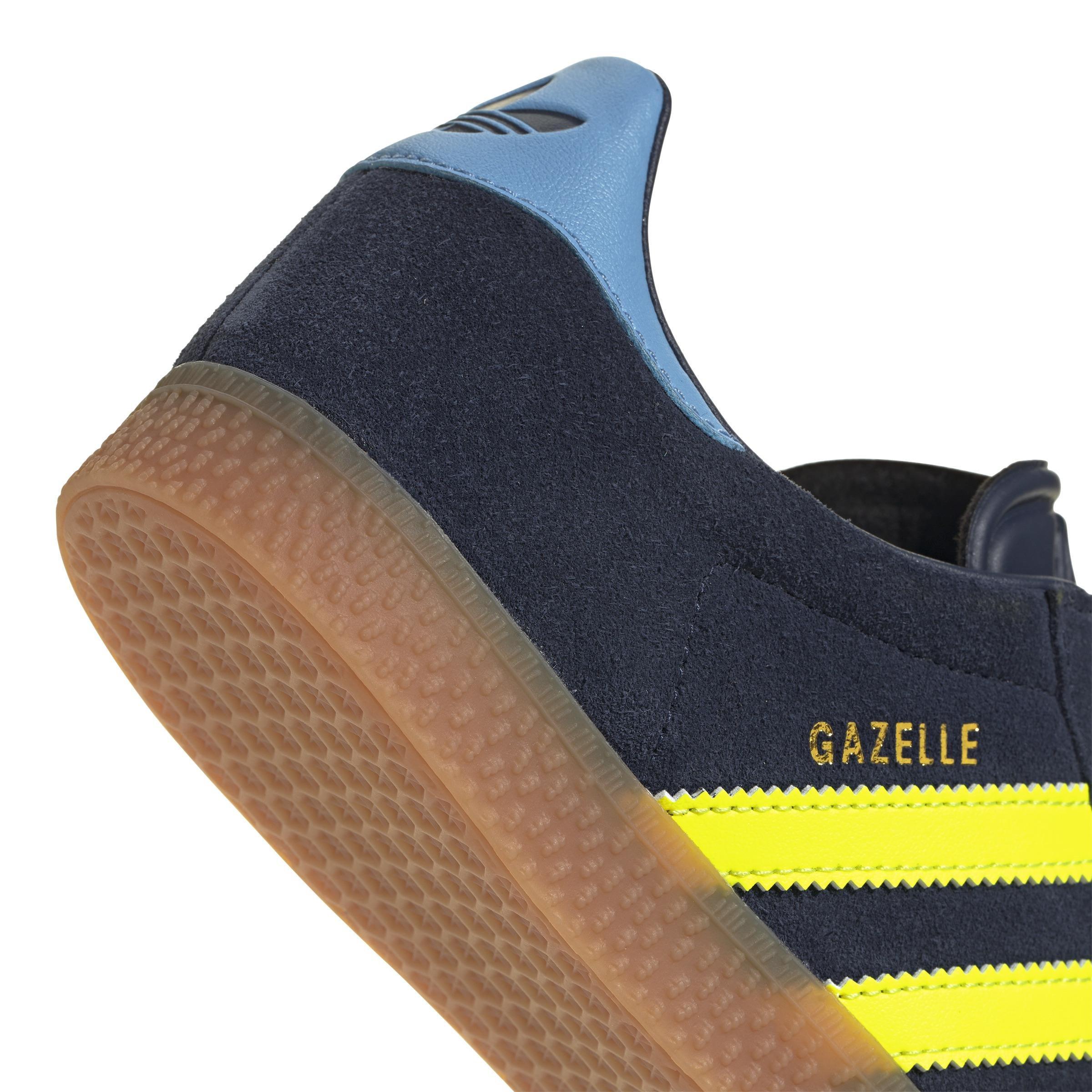 Unisex Kids Gazelle Shoes, Blue, A901_ONE, large image number 4