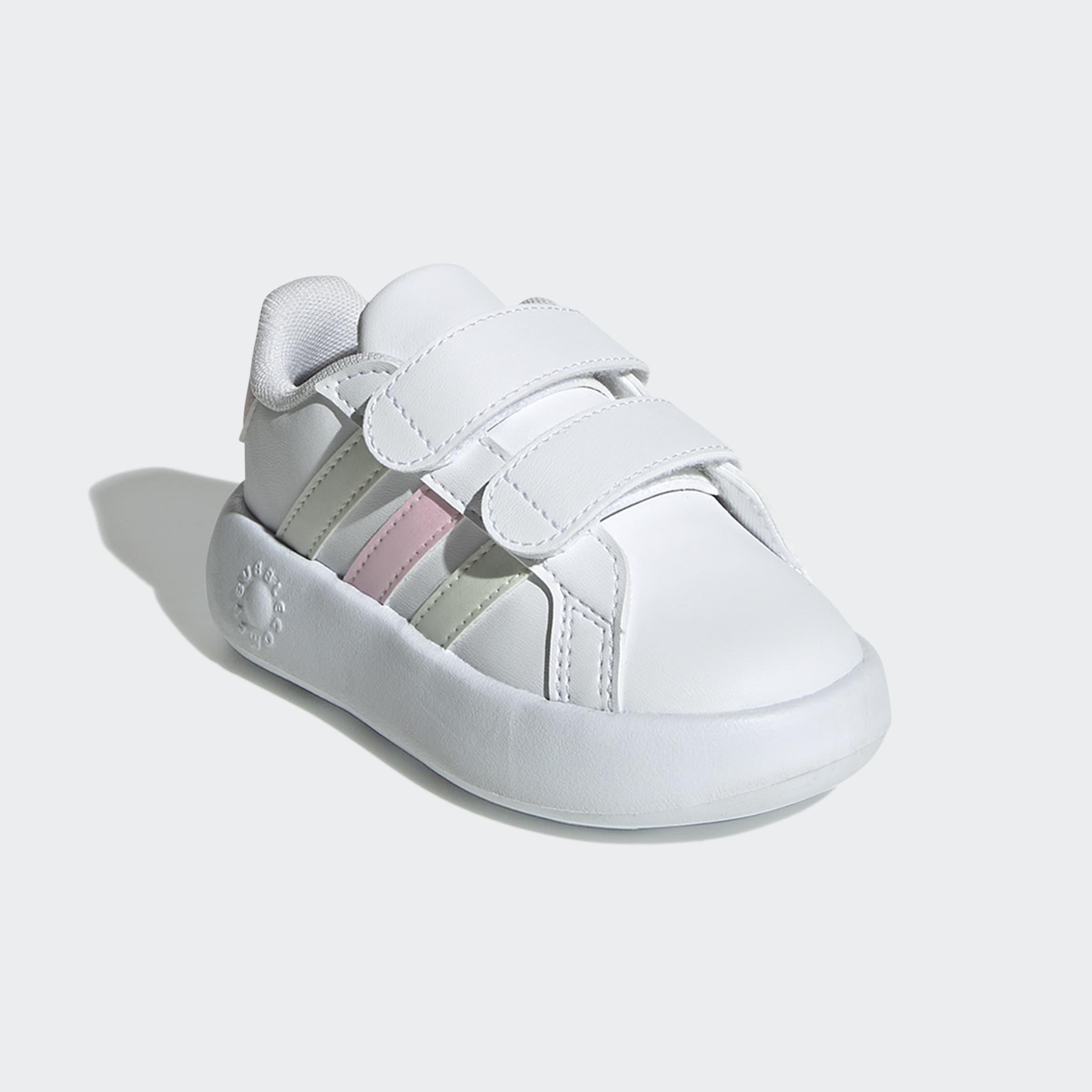 Kids Unisex Grand Court 2.0 Shoes, White, A901_ONE, medium