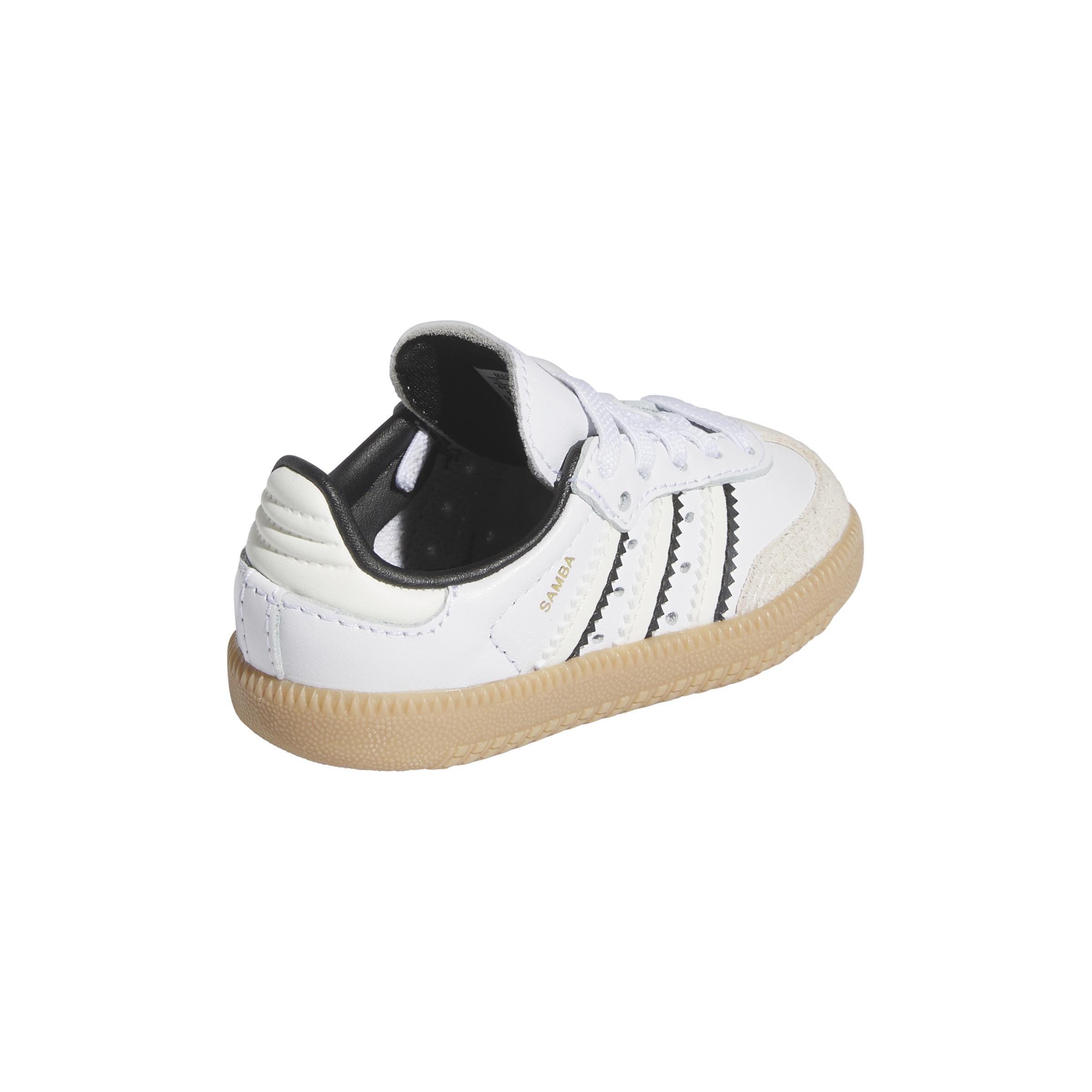 Unisex Kids Samba OG Elastic Laces Shoes, White, A901_ONE, large image number 3