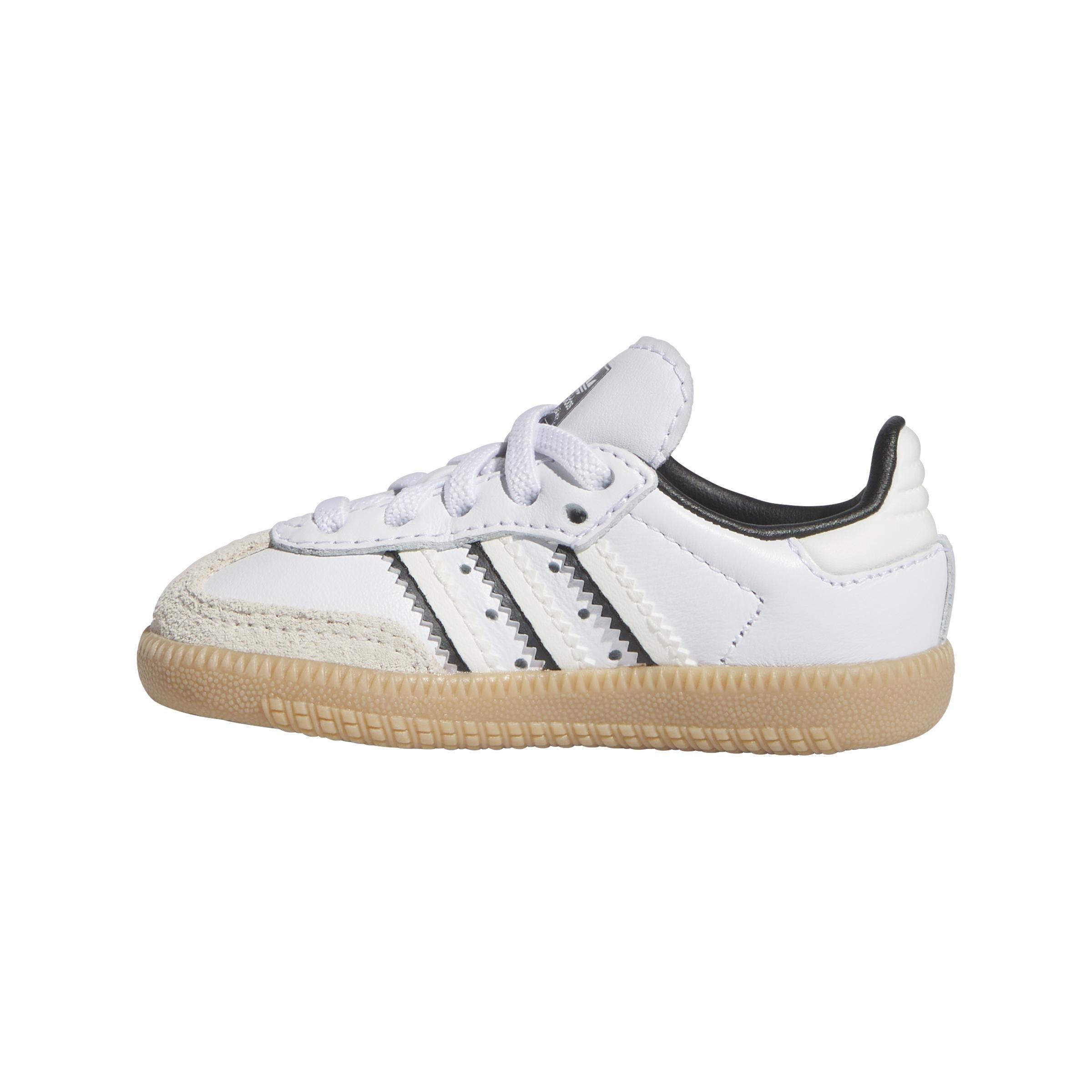 Unisex Kids Samba OG Elastic Laces Shoes, White, A901_ONE, large image number 6