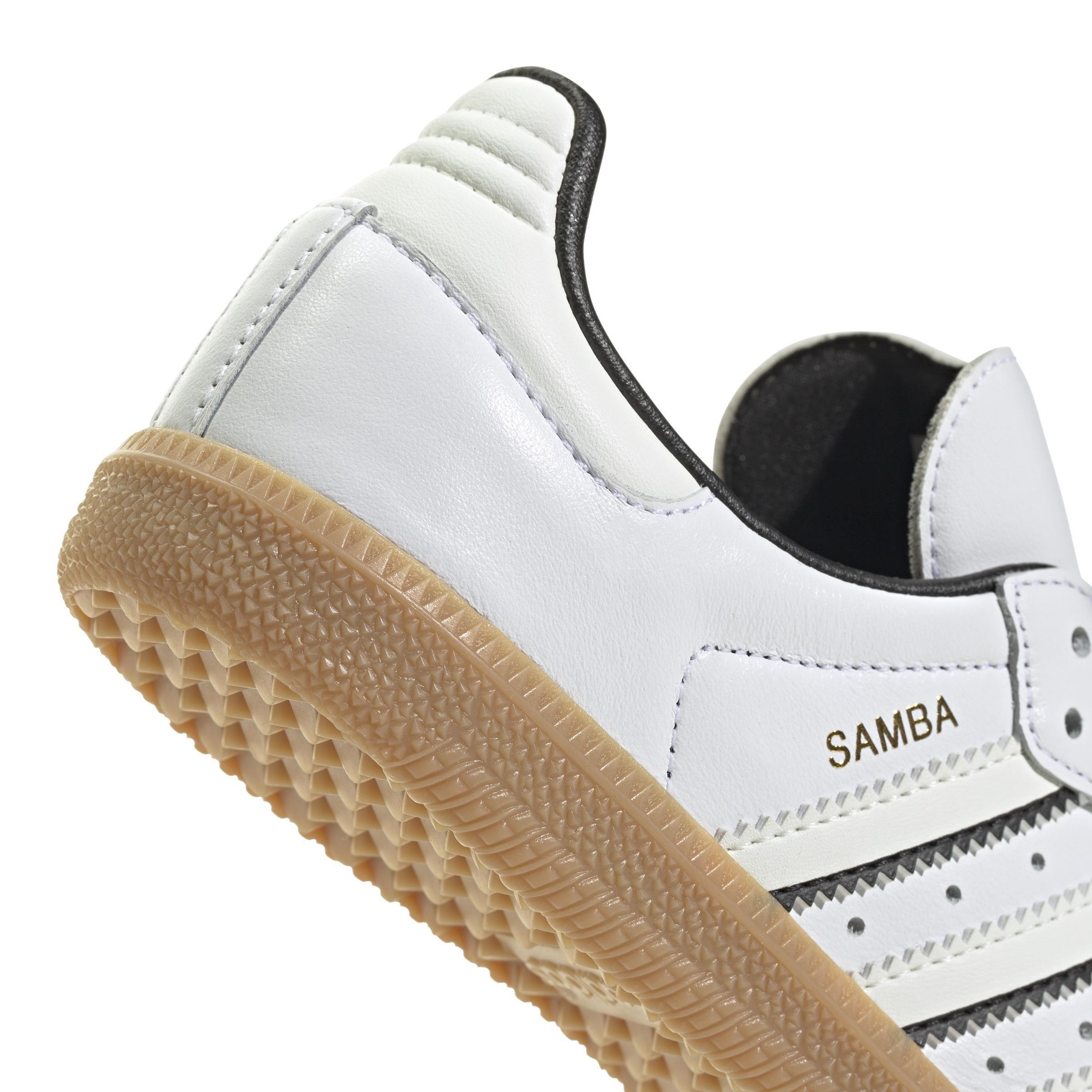 Unisex Kids Samba OG Shoes, White, A901_ONE, large image number 4