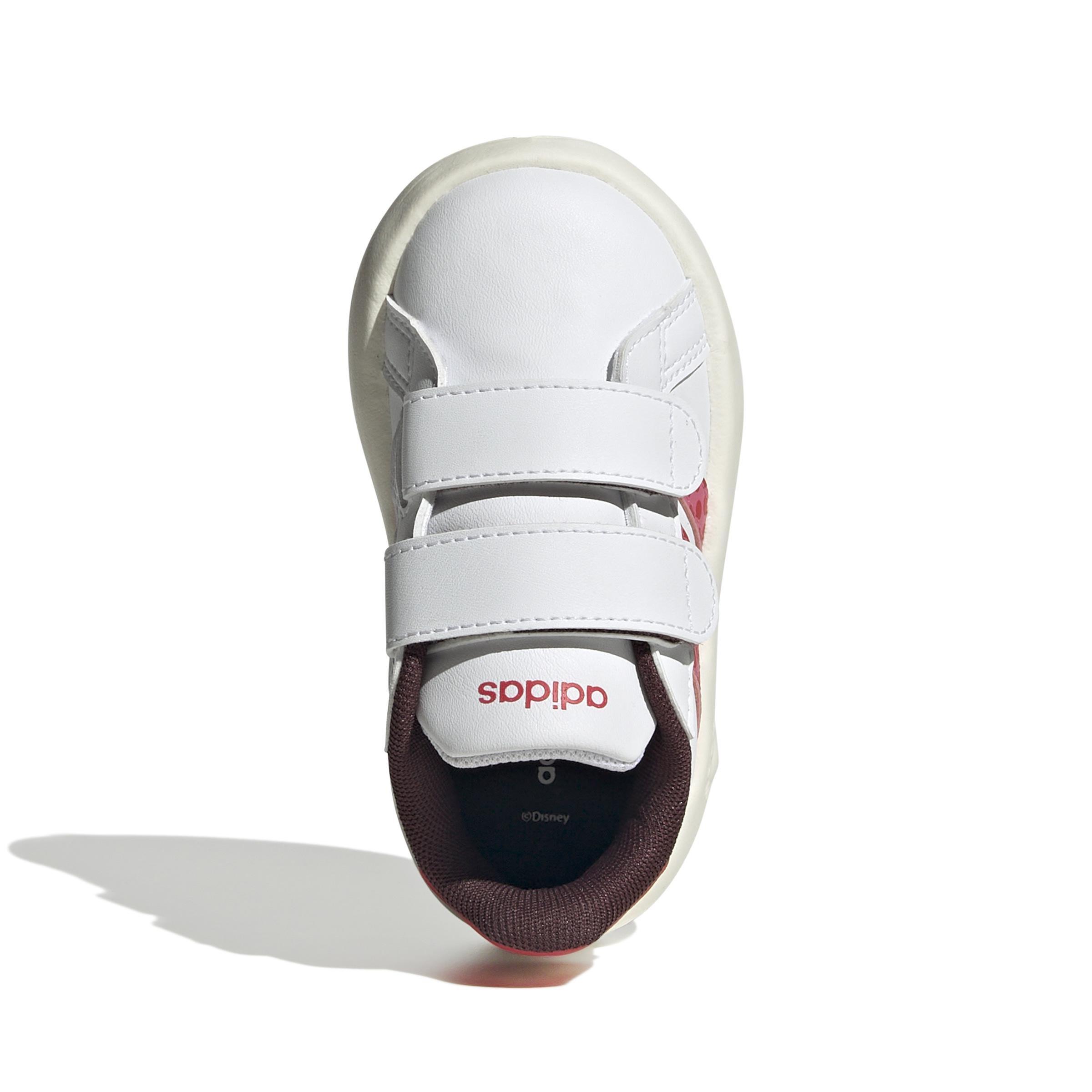 Kids Unisex Adidas Disney Minnie Mouse Grand Court 2.0 Shoes, White, A901_ONE, large image number 2