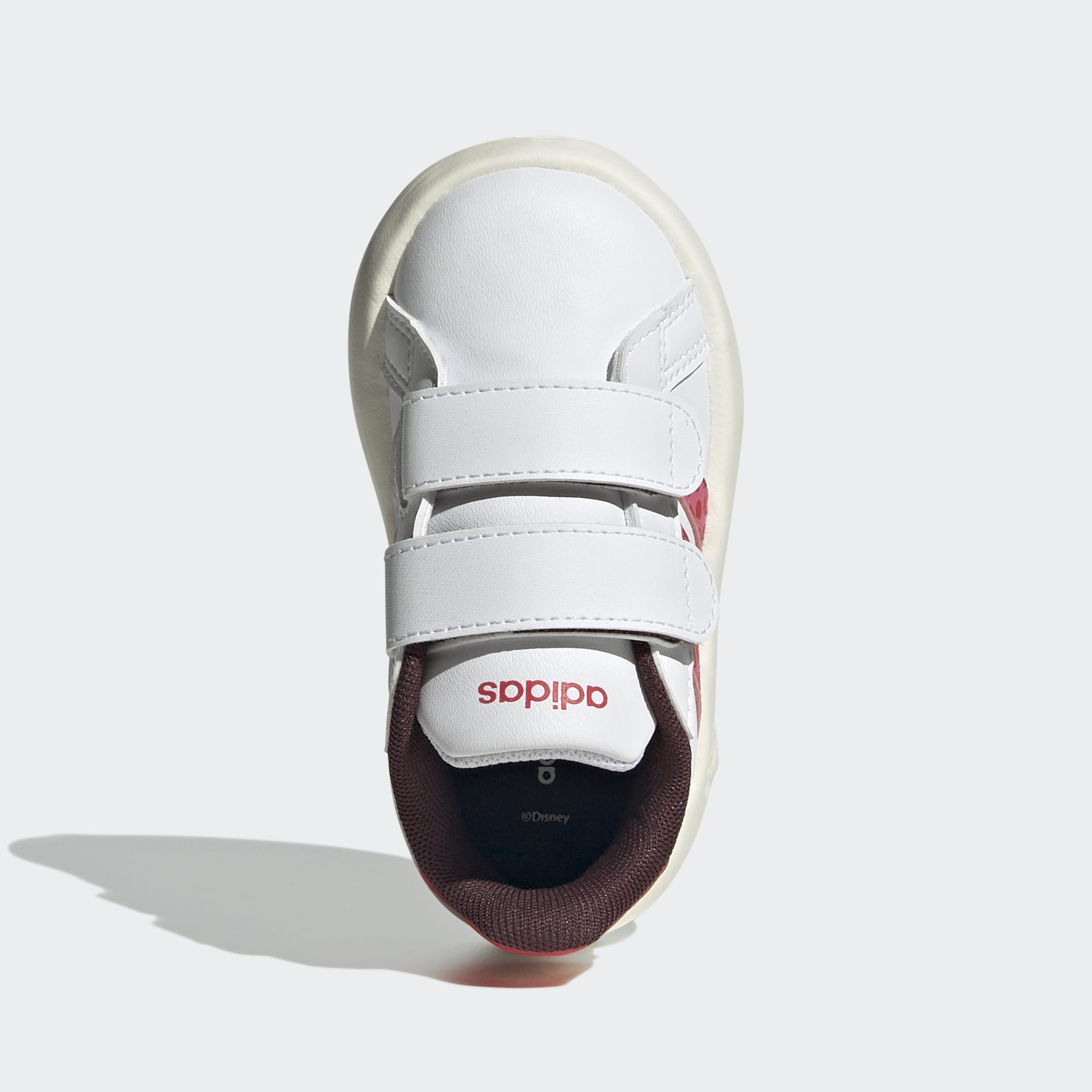 Kids Unisex Adidas Disney Minnie Mouse Grand Court 2.0 Shoes, White, A901_ONE, large image number 3