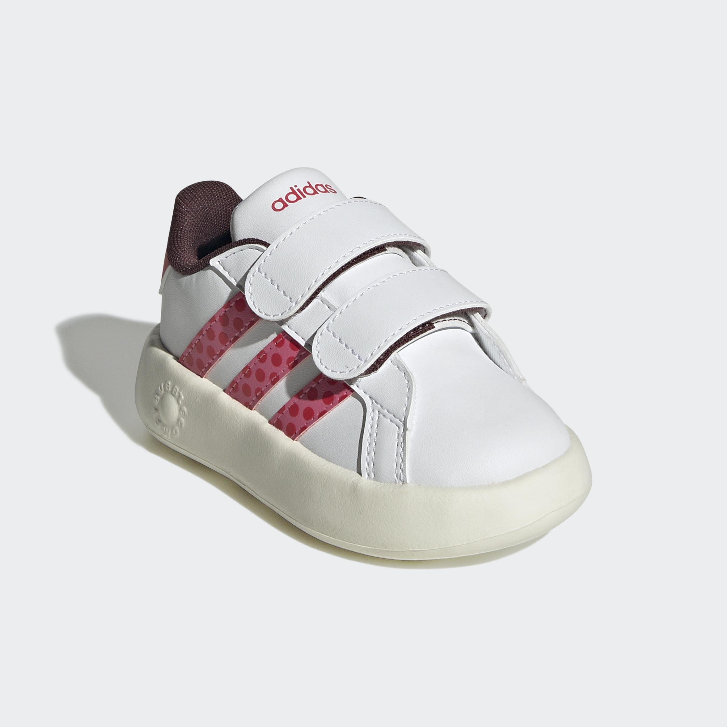 Kids Unisex Adidas Disney Minnie Mouse Grand Court 2.0 Shoes, White, A901_ONE, large image number 5