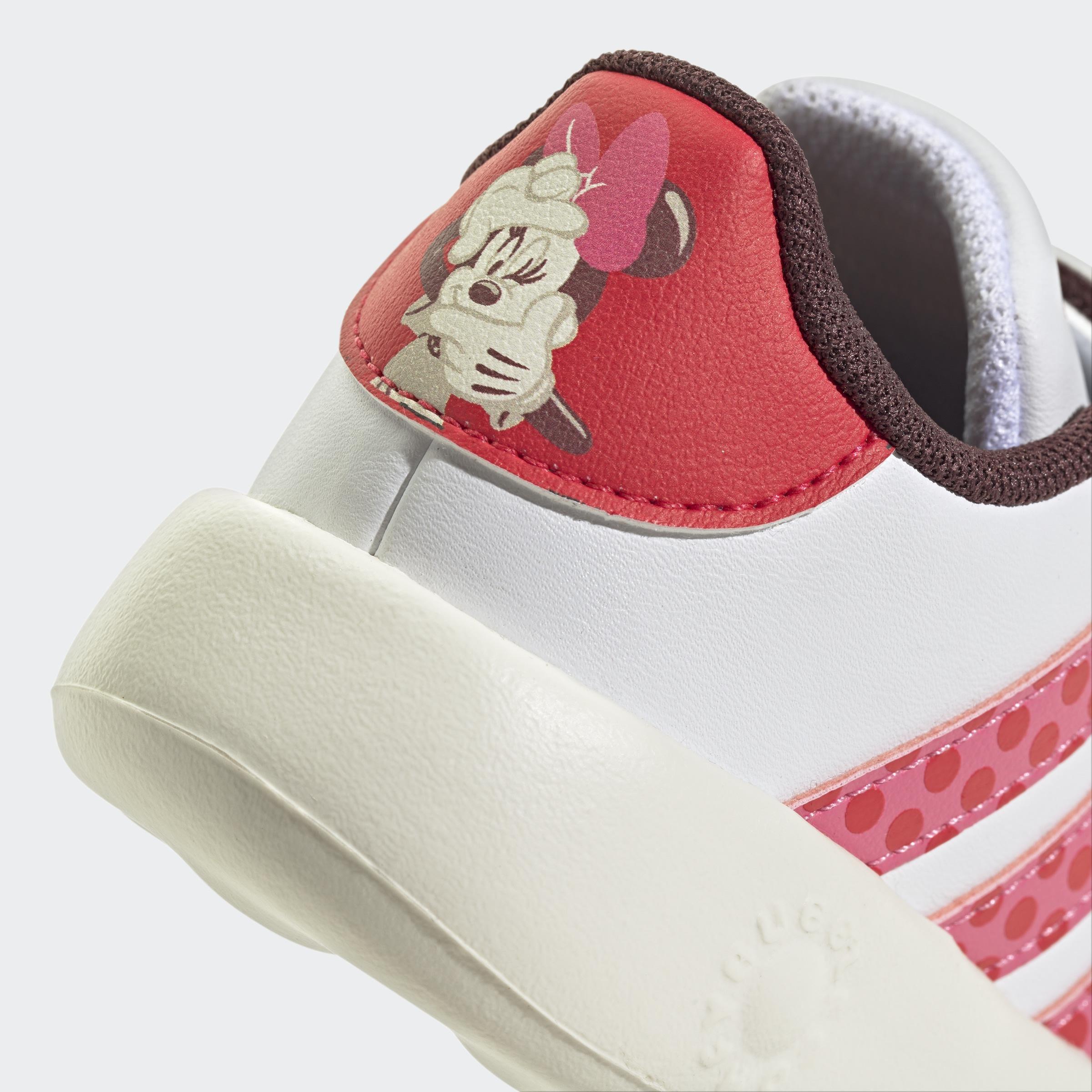 Kids Unisex Adidas Disney Minnie Mouse Grand Court 2.0 Shoes, White, A901_ONE, large image number 11