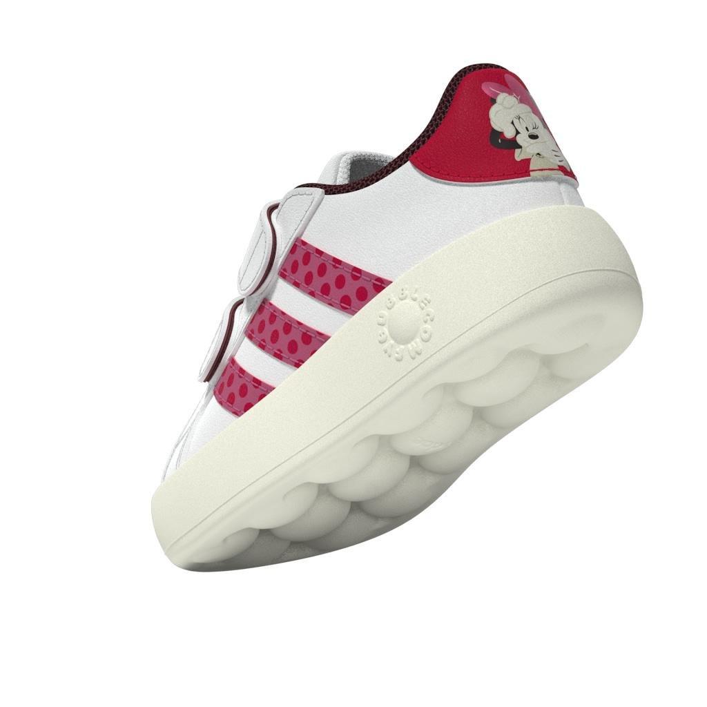 Kids Unisex Adidas Disney Minnie Mouse Grand Court 2.0 Shoes, White, A901_ONE, large image number 14