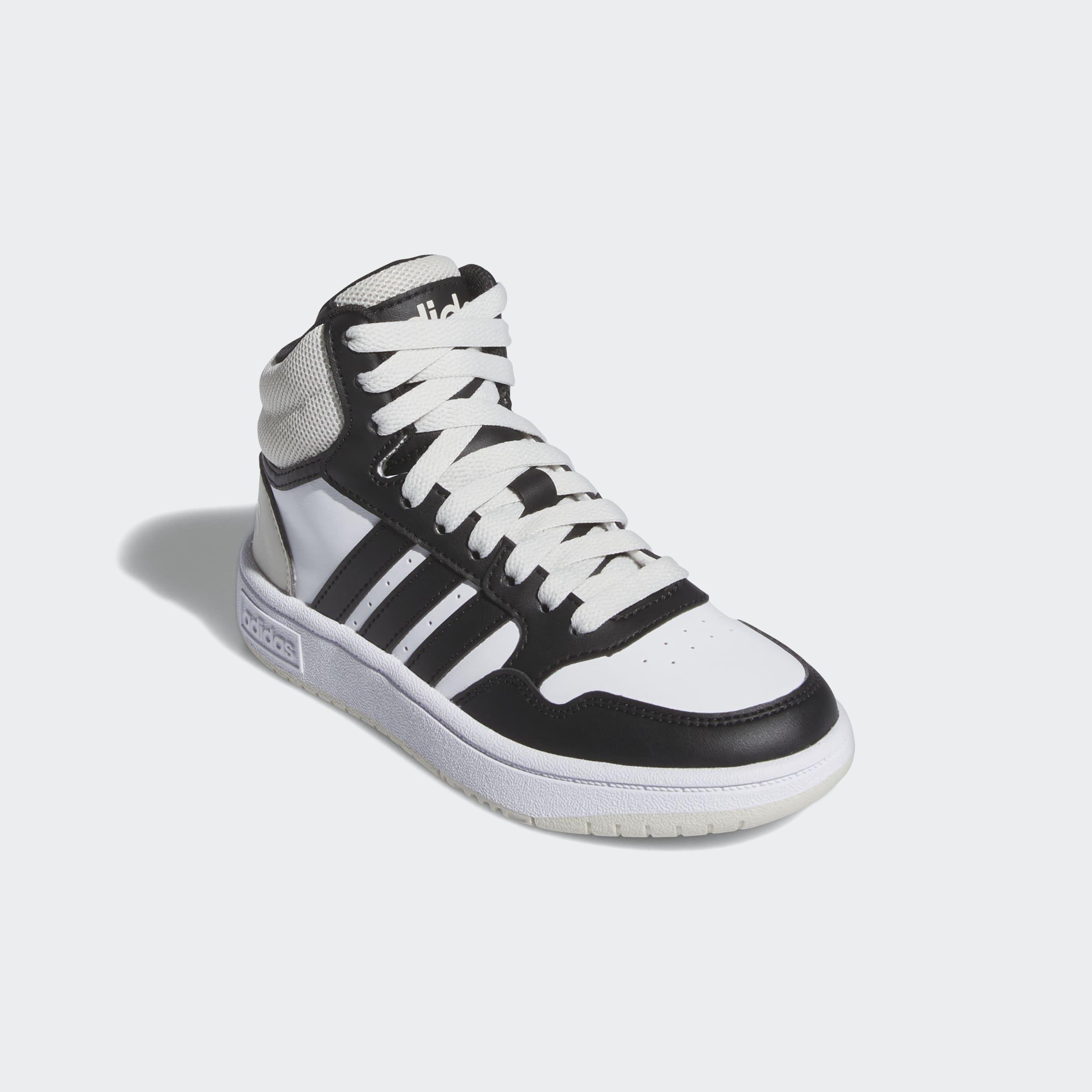 Kids Unisex Hoops Mid Shoes, Grey, A901_ONE, large image number 2