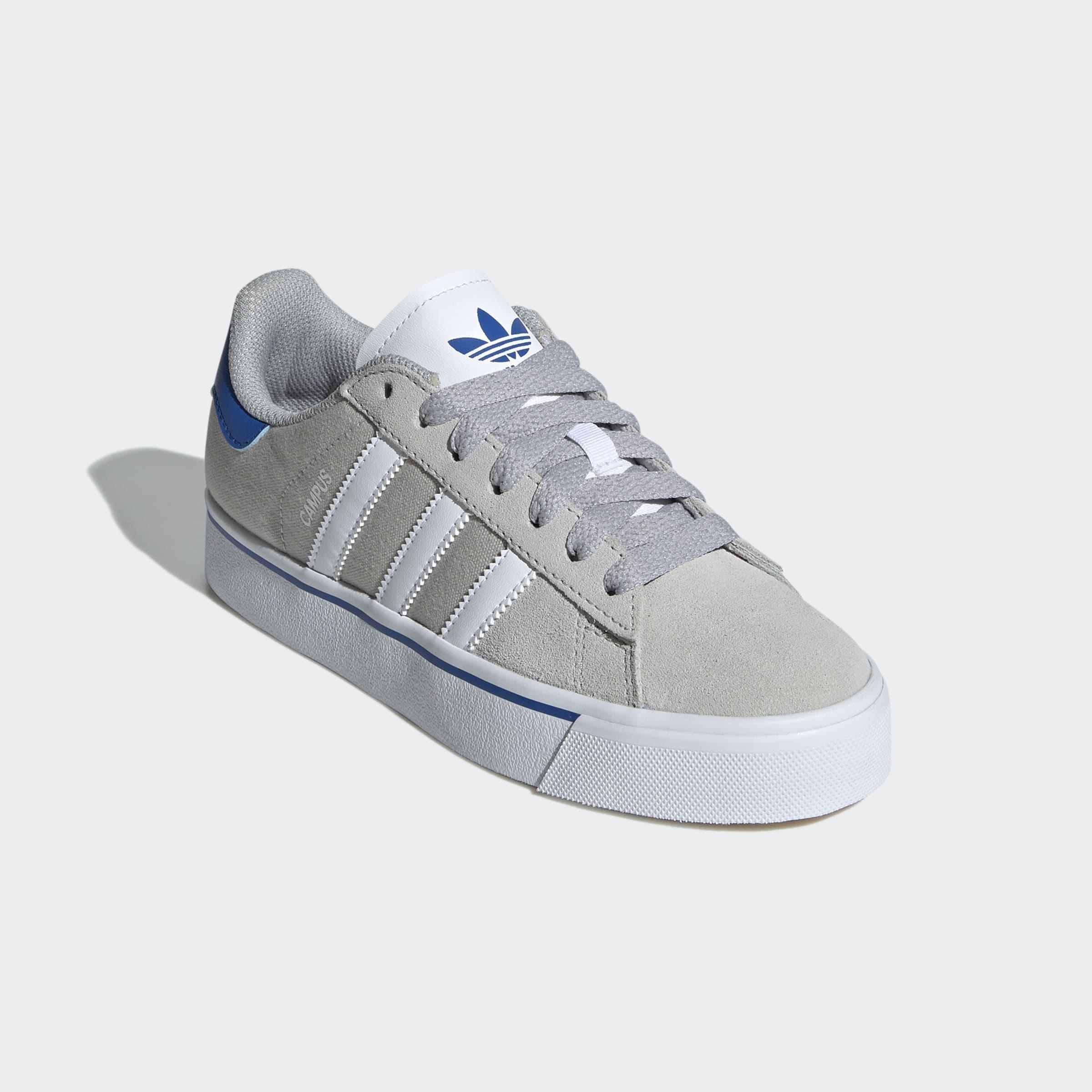 Kids Unisex Campus Vulc Shoes, Grey, A901_ONE, large image number 2