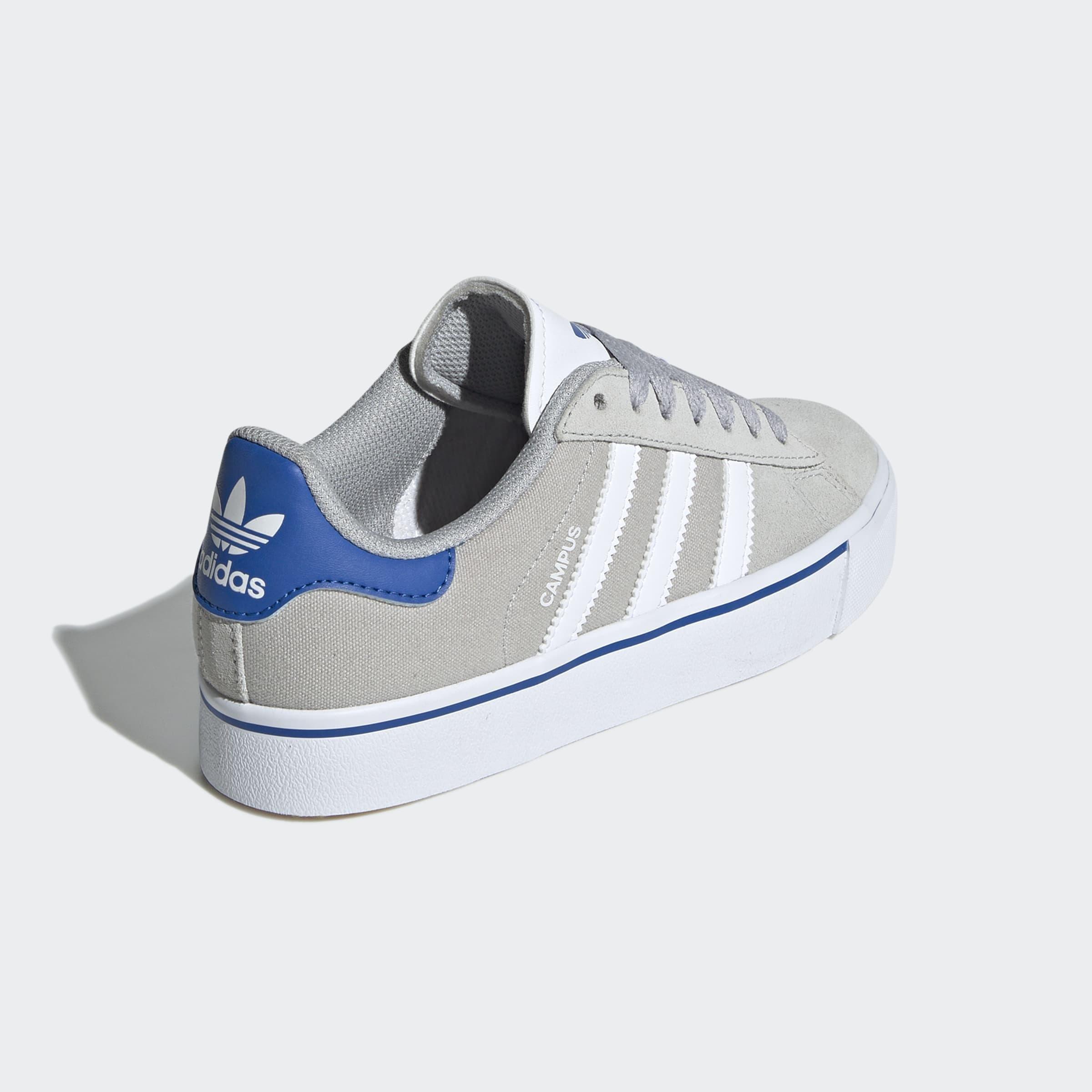 Kids Unisex Campus Vulc Shoes, Grey, A901_ONE, large image number 3