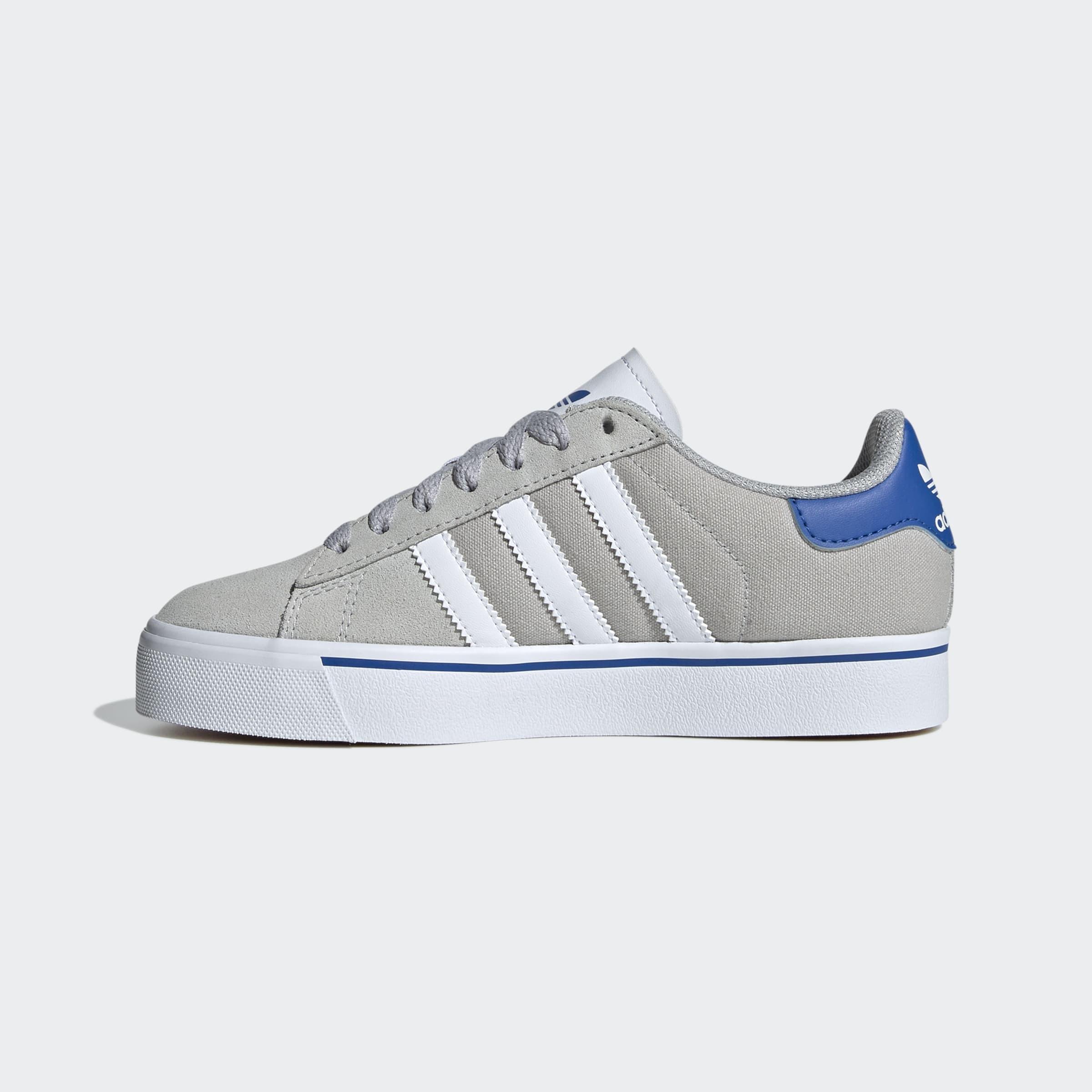 Kids Unisex Campus Vulc Shoes, Grey, A901_ONE, large image number 7