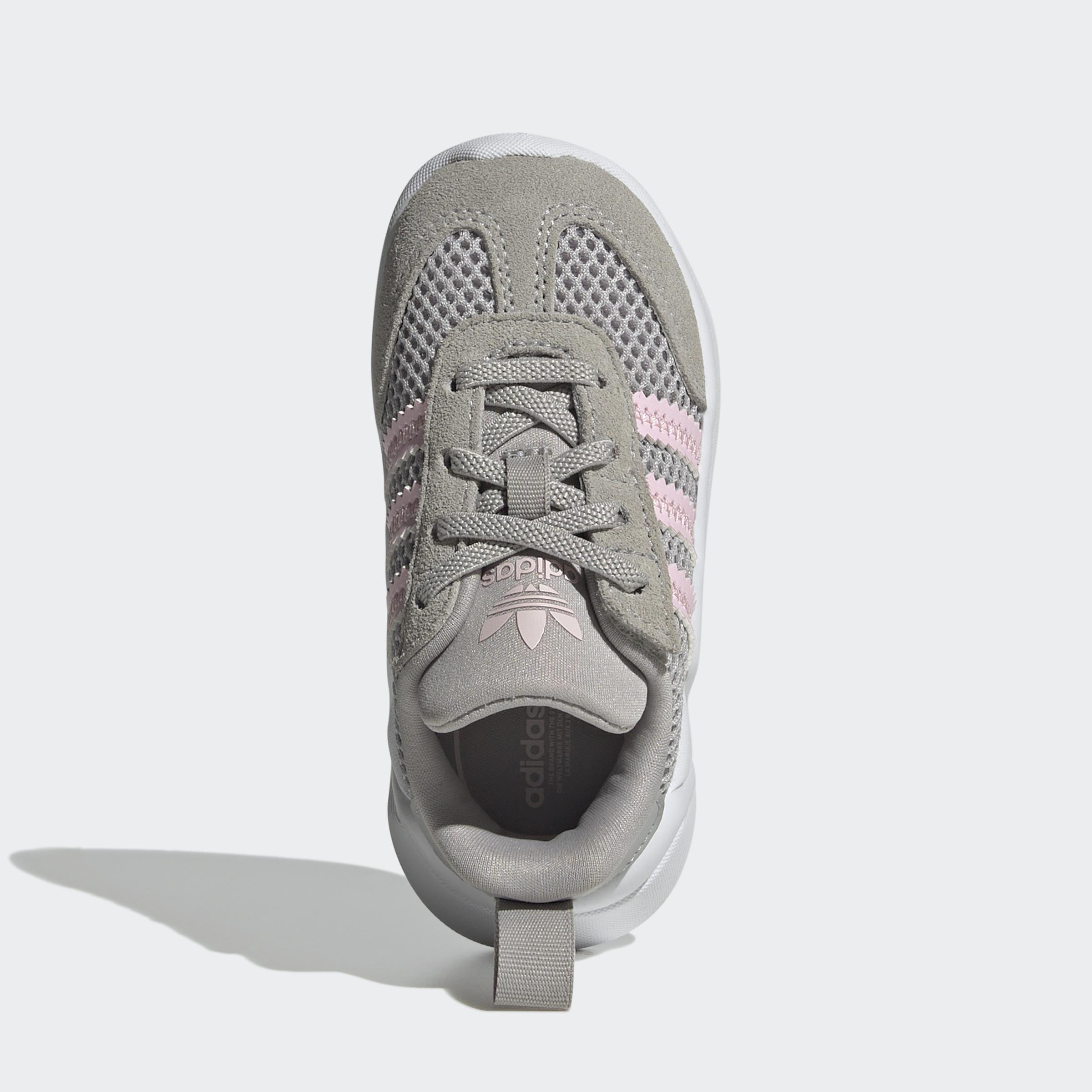 Kids Unisex Adifom 70s Comfort Closure Elastic Laces Shoes, Grey