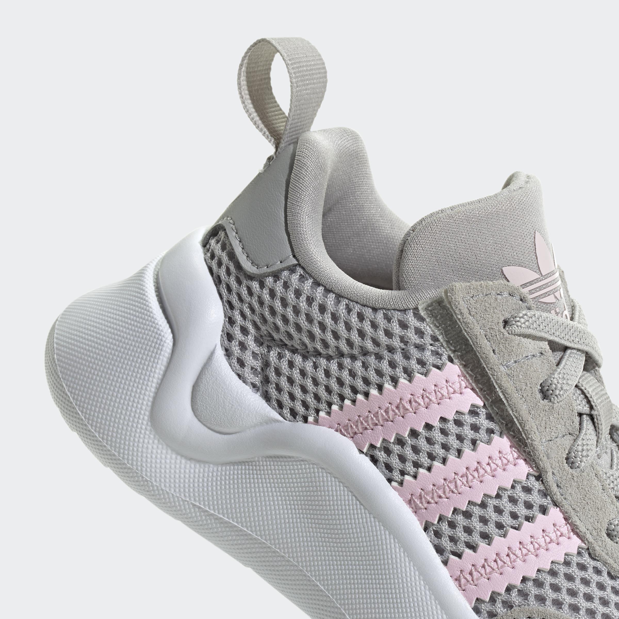 Kids Unisex Adifom 70s Comfort Closure Elastic Laces Shoes, Grey, A901_ONE, large image number 4