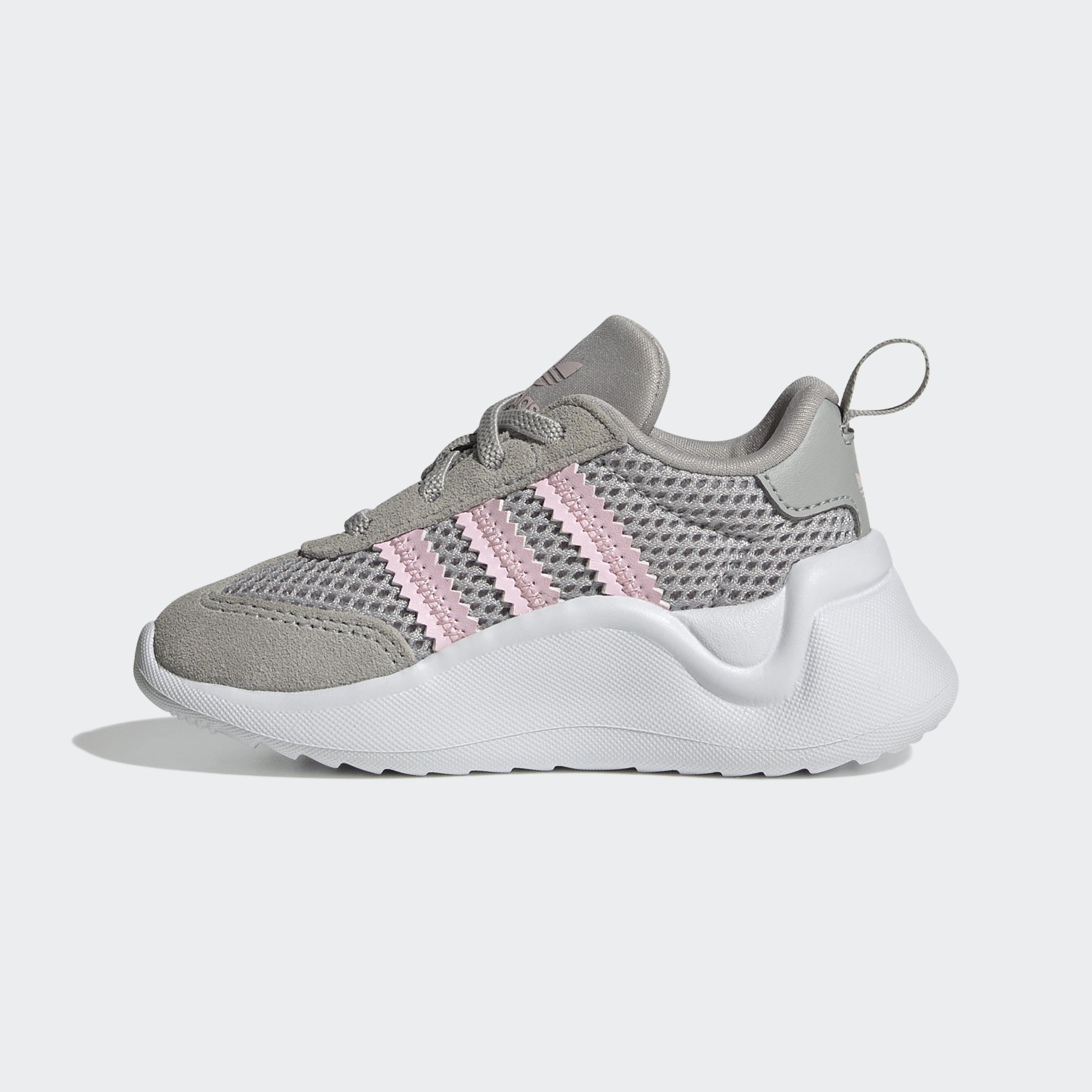 Kids Unisex Adifom 70s Comfort Closure Elastic Laces Shoes, Grey, A901_ONE, large image number 7