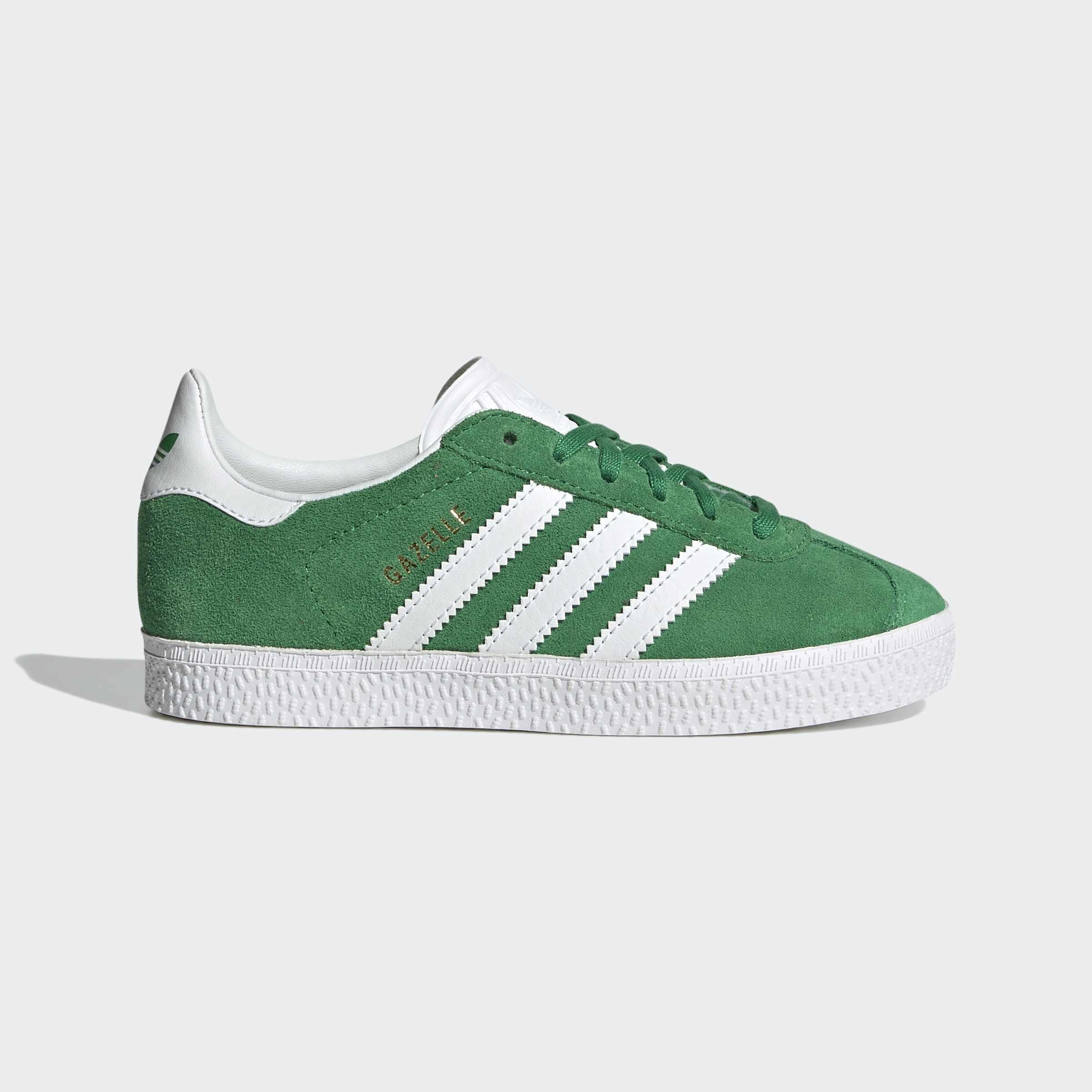 Kids Unisex Gazelle Shoes, Green, A901_ONE, large image number 1