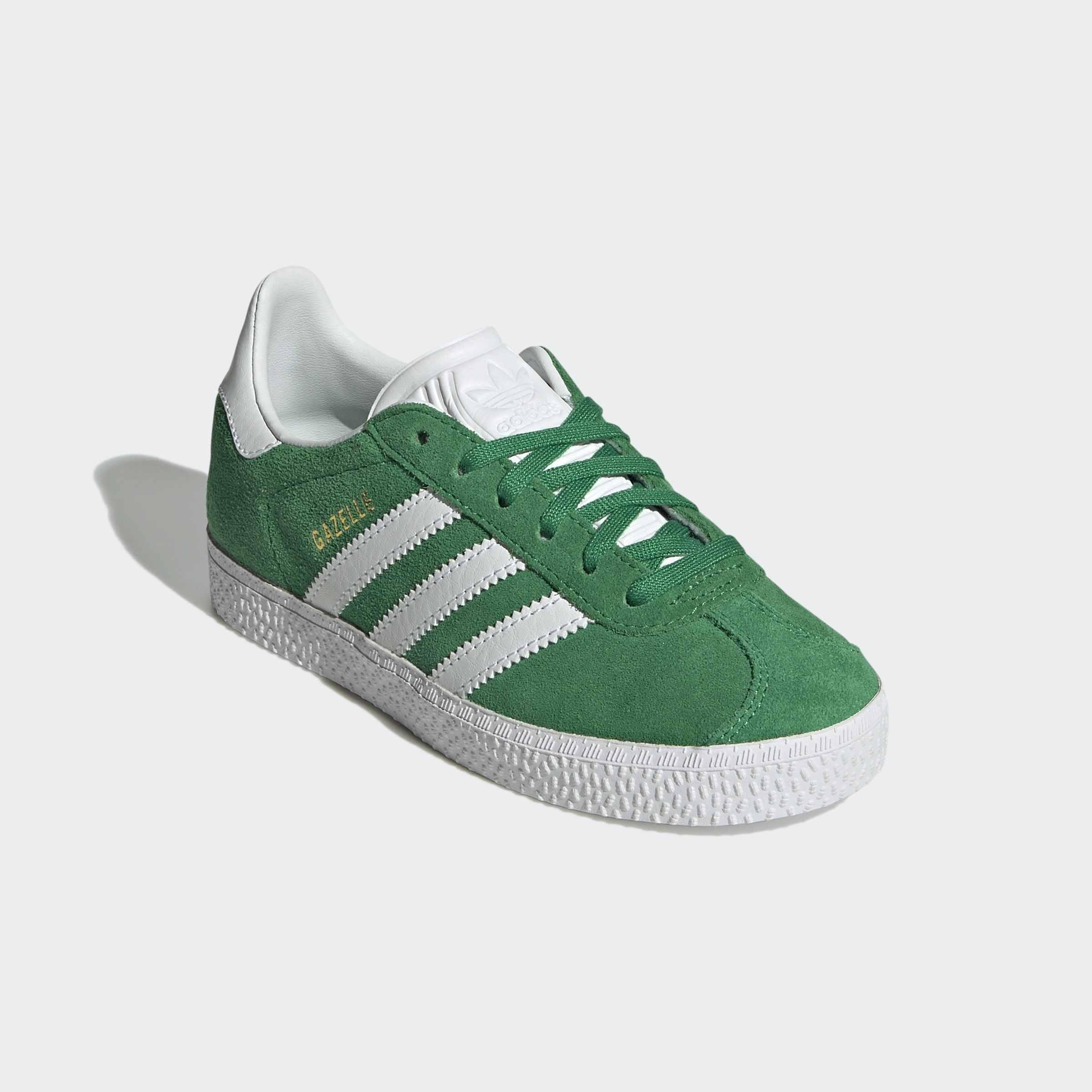 Kids Unisex Gazelle Shoes, Green, A901_ONE, large image number 5