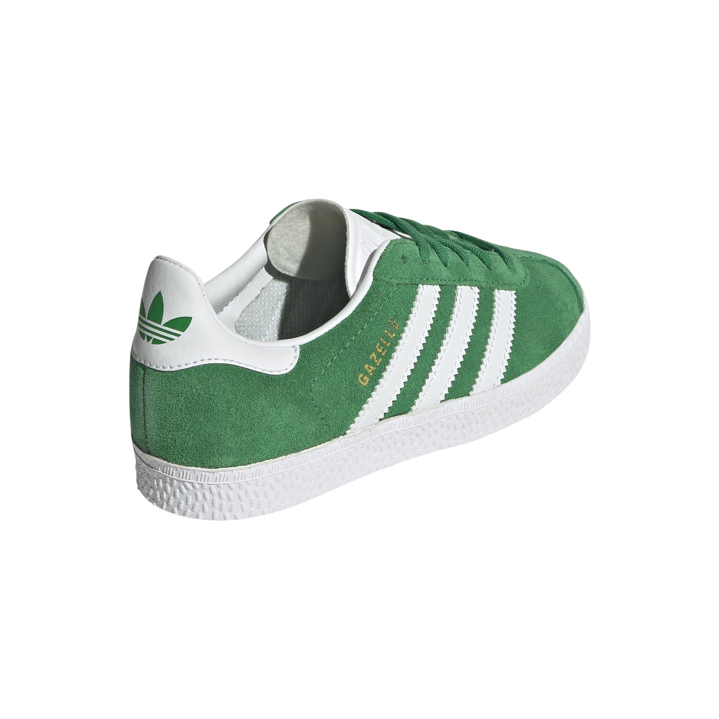 Kids Unisex Gazelle Shoes, Green, A901_ONE, large image number 6