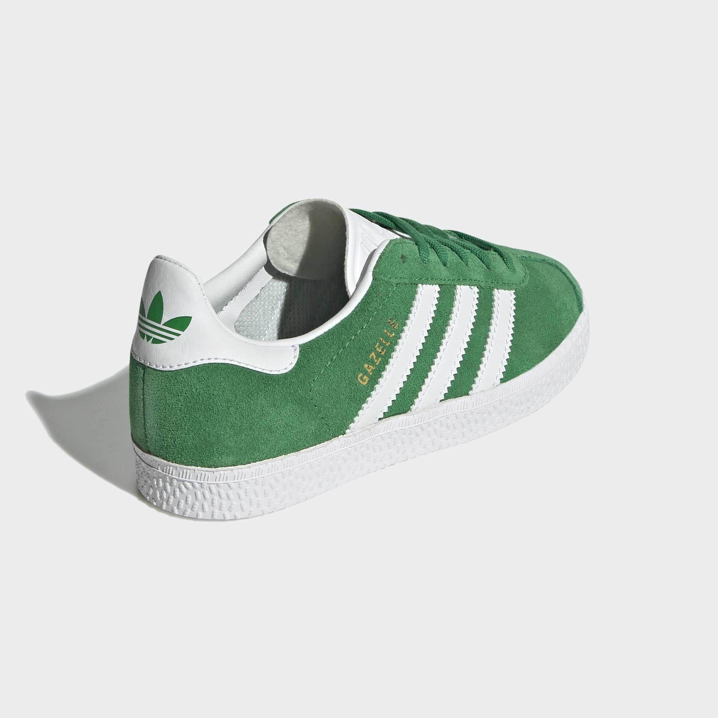 Kids Unisex Gazelle Shoes, Green, A901_ONE, large image number 7