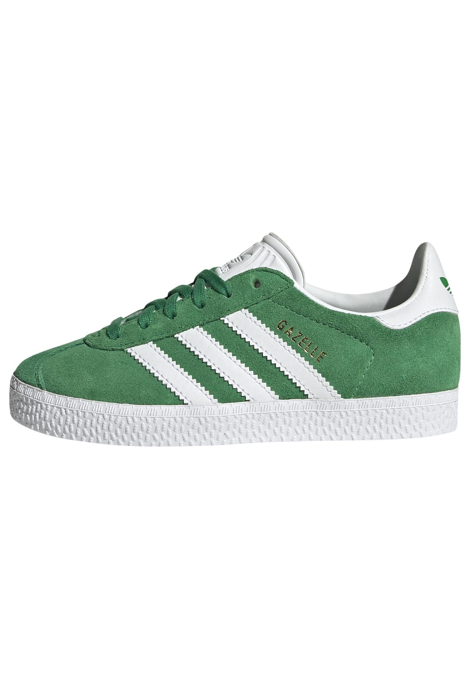Kids Unisex Gazelle Shoes, Green, A901_ONE, large image number 13