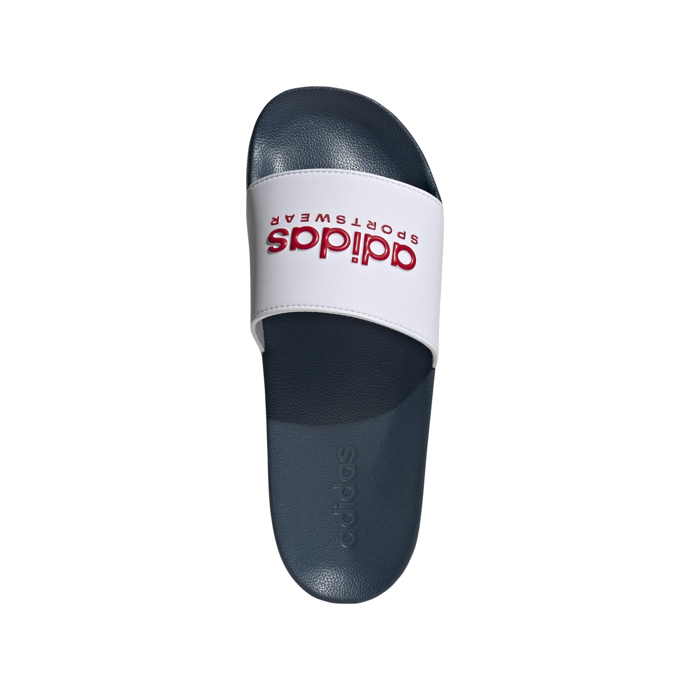 Unisex Adilette Shower Slides, White, A901_ONE, large image number 1